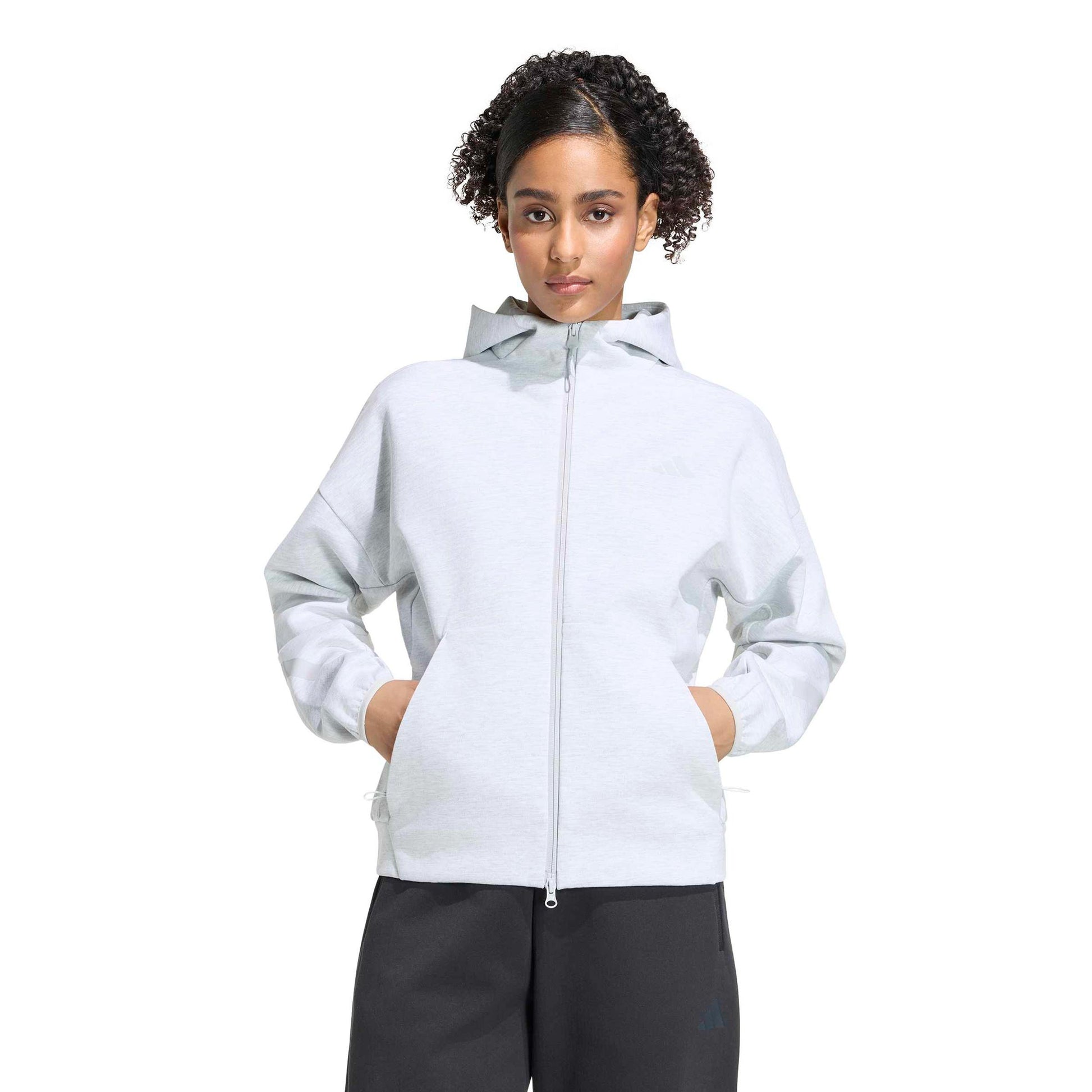 adidas Z.N.E. Sweatjakke Damer - lysegrå