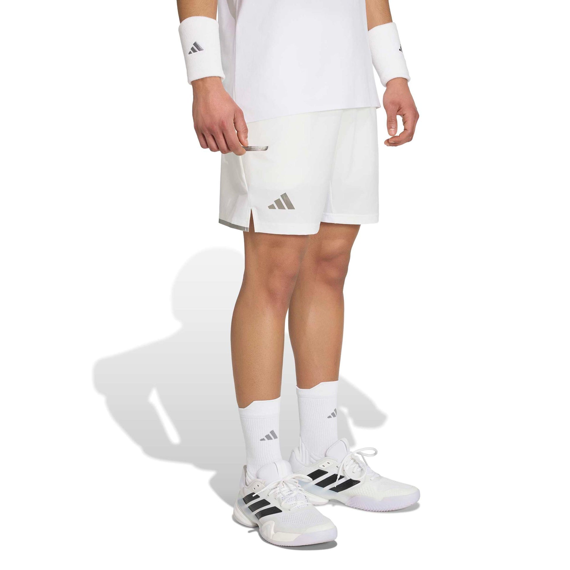adidas 7Inch Short & Tight Shorts Herrer - hvid, sølv