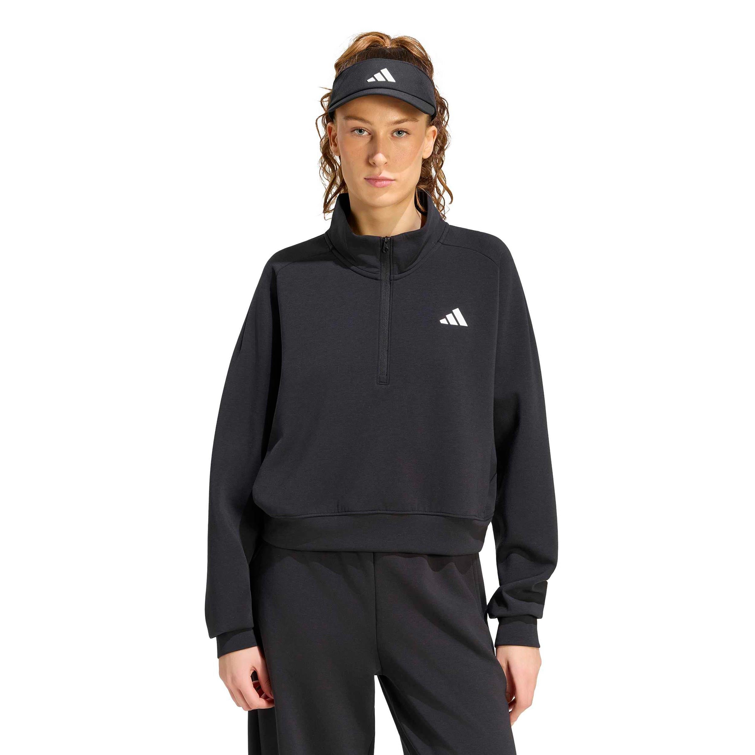 adidas Cover Up Half-Zip Sweatshirt Damer - sort