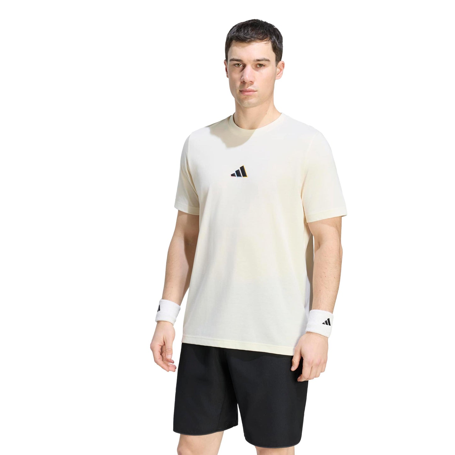 adidas T-shirt Herrer - creme, flerfarvet