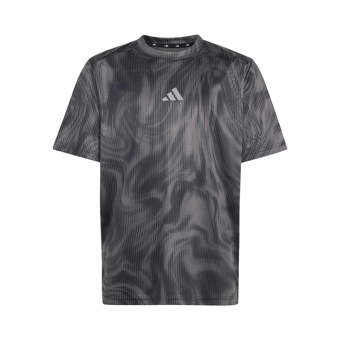 adidas Allover Graphik T-shirt Børn - mørkegrå, sort