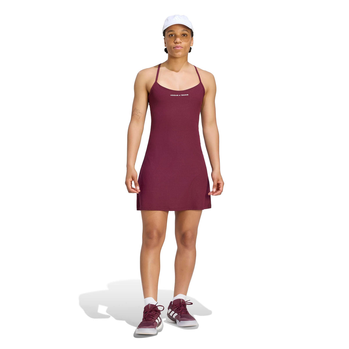 adidas Kjole Damer - vinrød