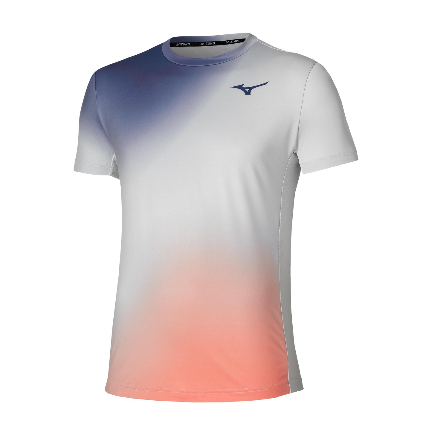 Mizuno Graphic T-shirt Herrer - lysegrå, koral