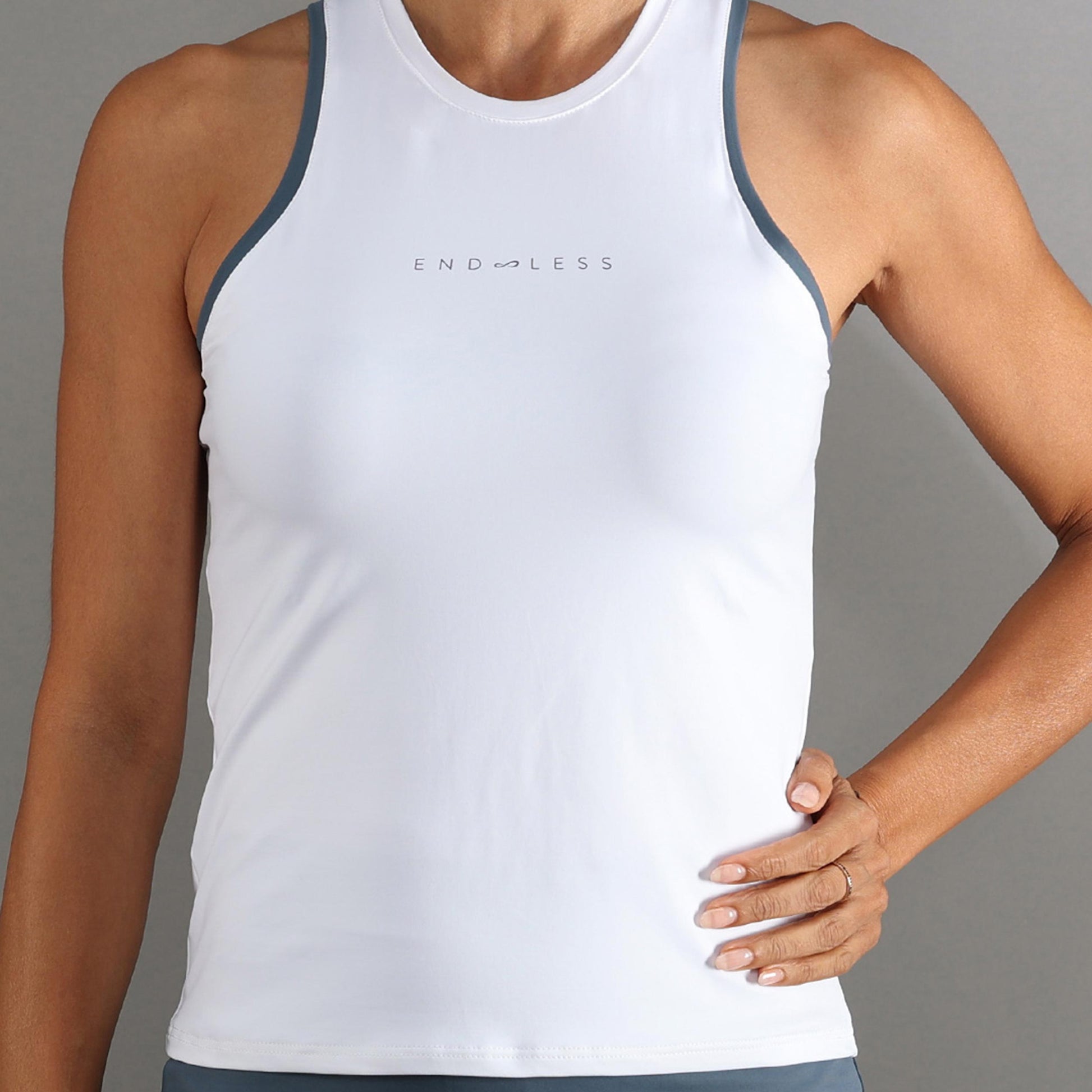 Endless ESSENTIAL Tanktop Damer - hvid, blå