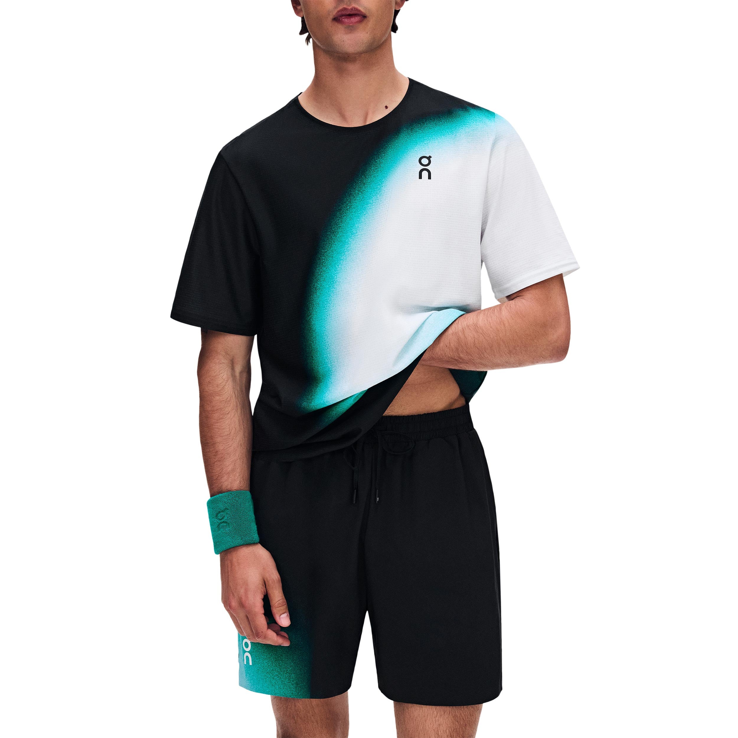 On 5Inch Court Swing Shorts Herrer - sort, grøn