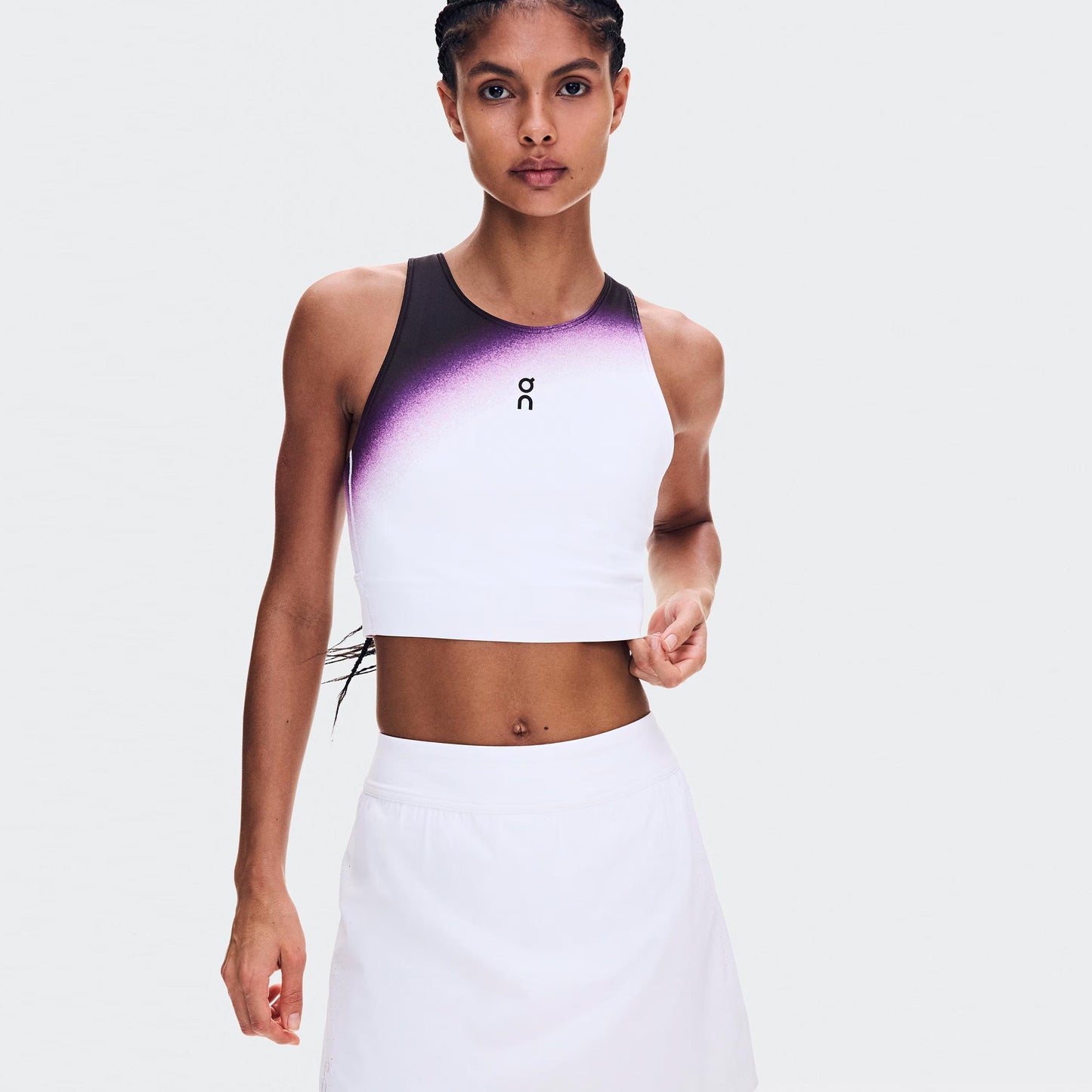 On Court Crop Swing Tanktop Damer - hvid, bær