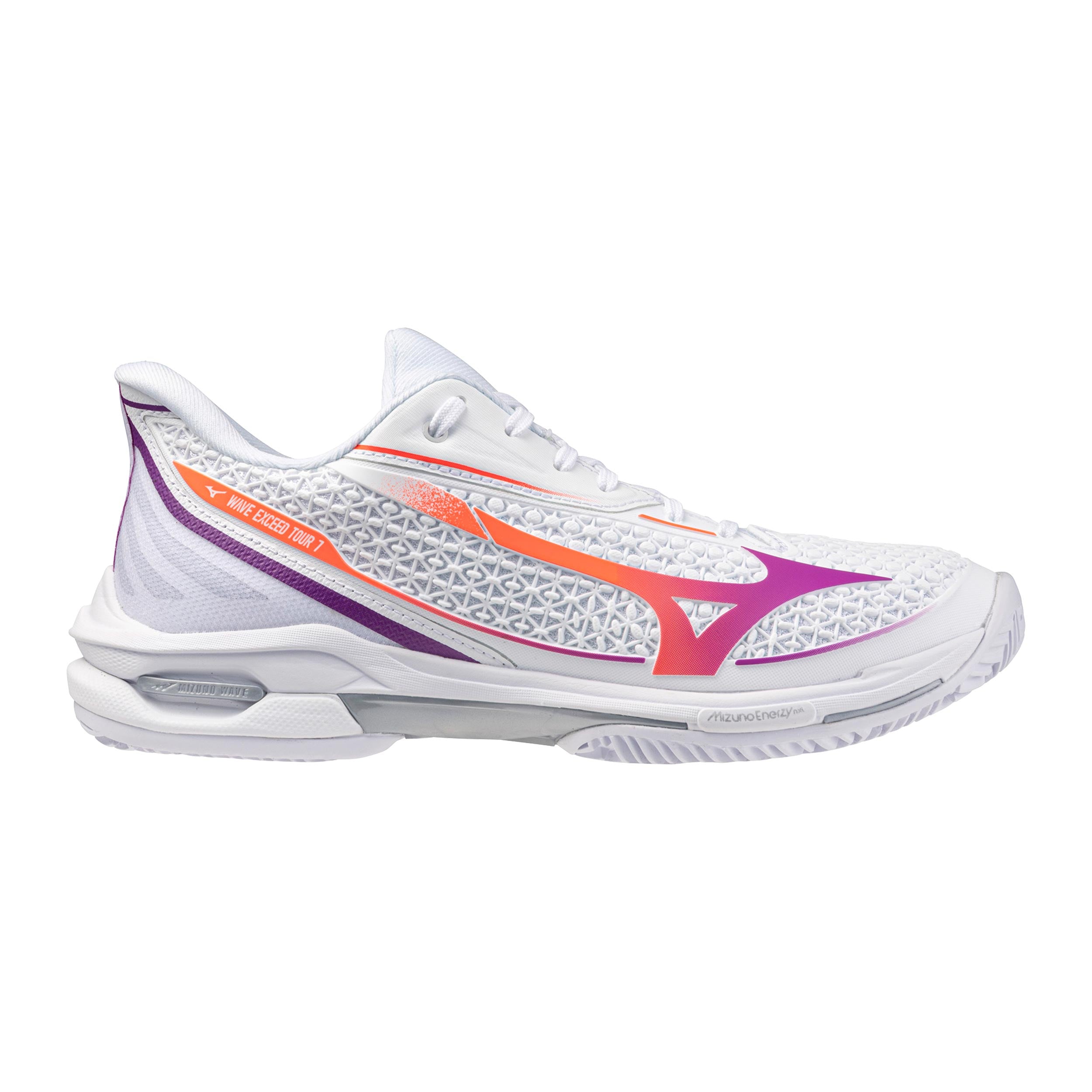Mizuno Wave Exceed Tour 7 Grusbanesko Damer - hvid, lilla