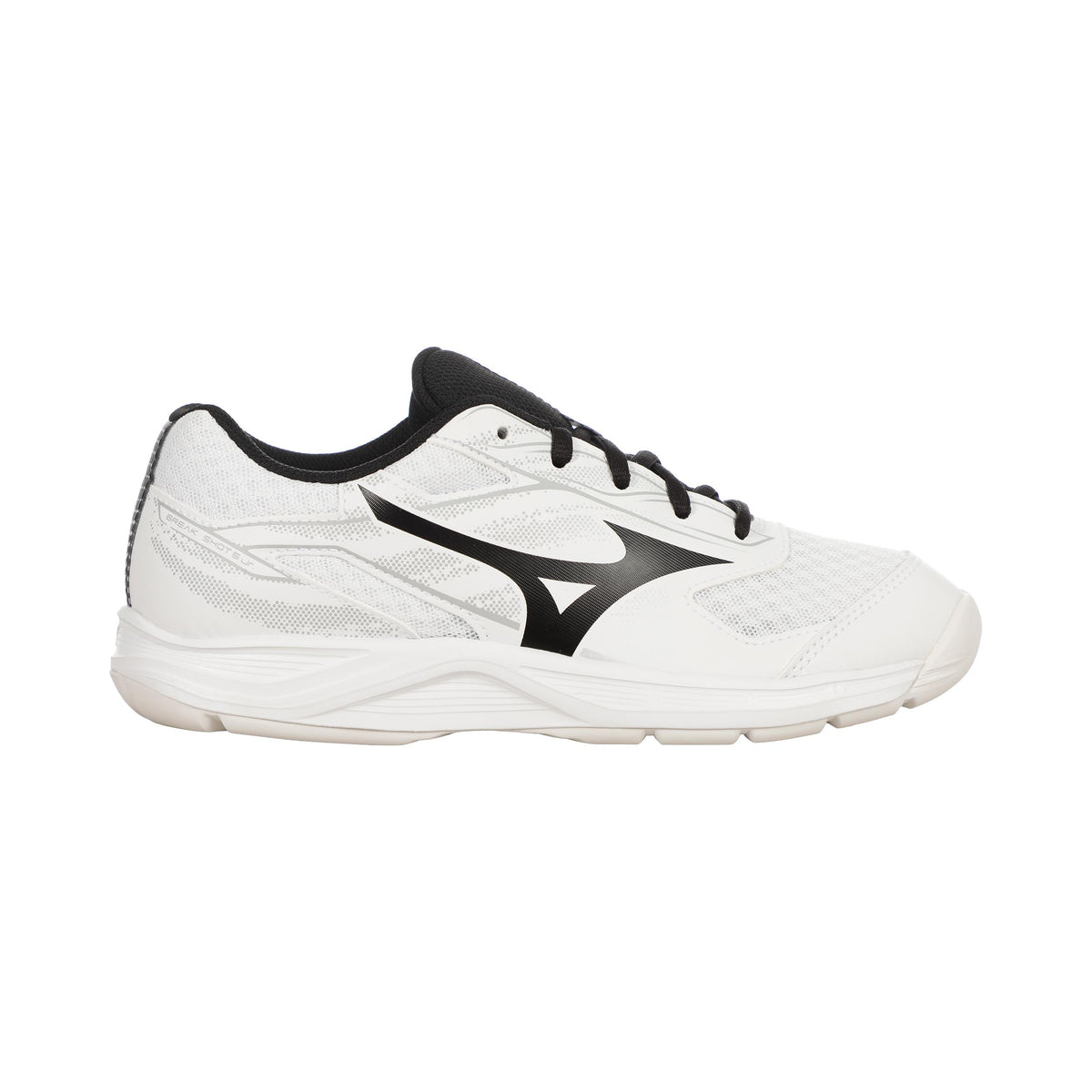 Mizuno Break Shot 5 Tæppesko Børn - hvid, sort