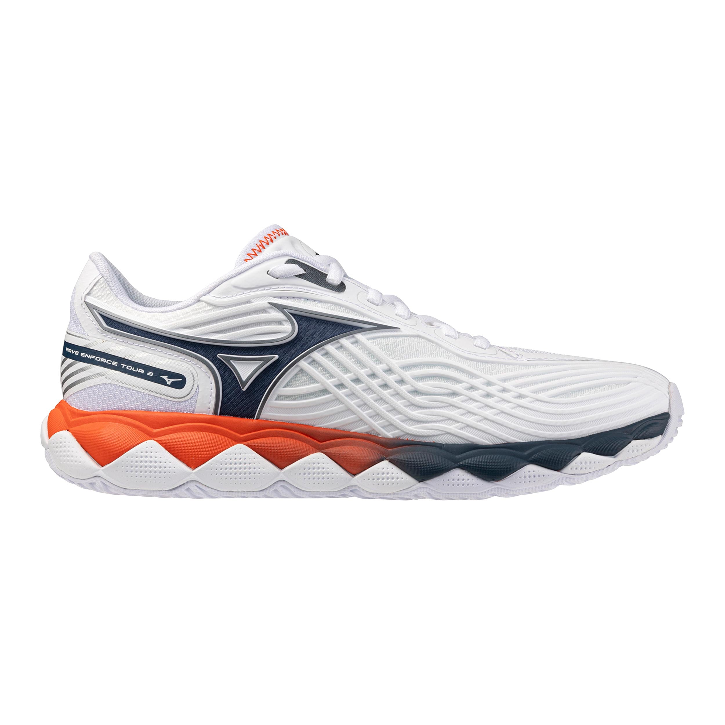 Mizuno Wave Enforce Tour 2 Allcourt-sko Herrer - hvid, blå