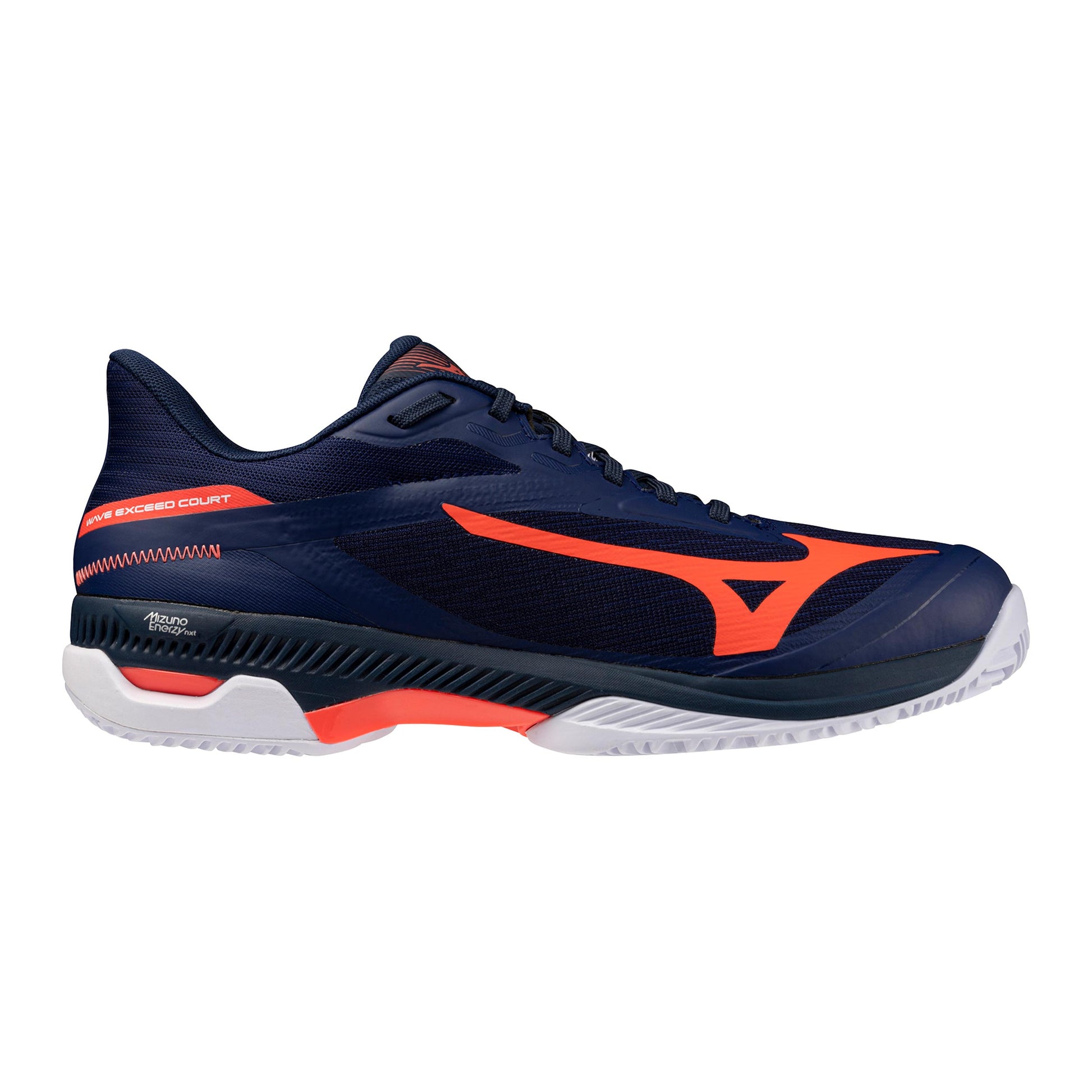 Mizuno Wave Exceed Court Grusbanesko Herrer - mørkeblå, orange