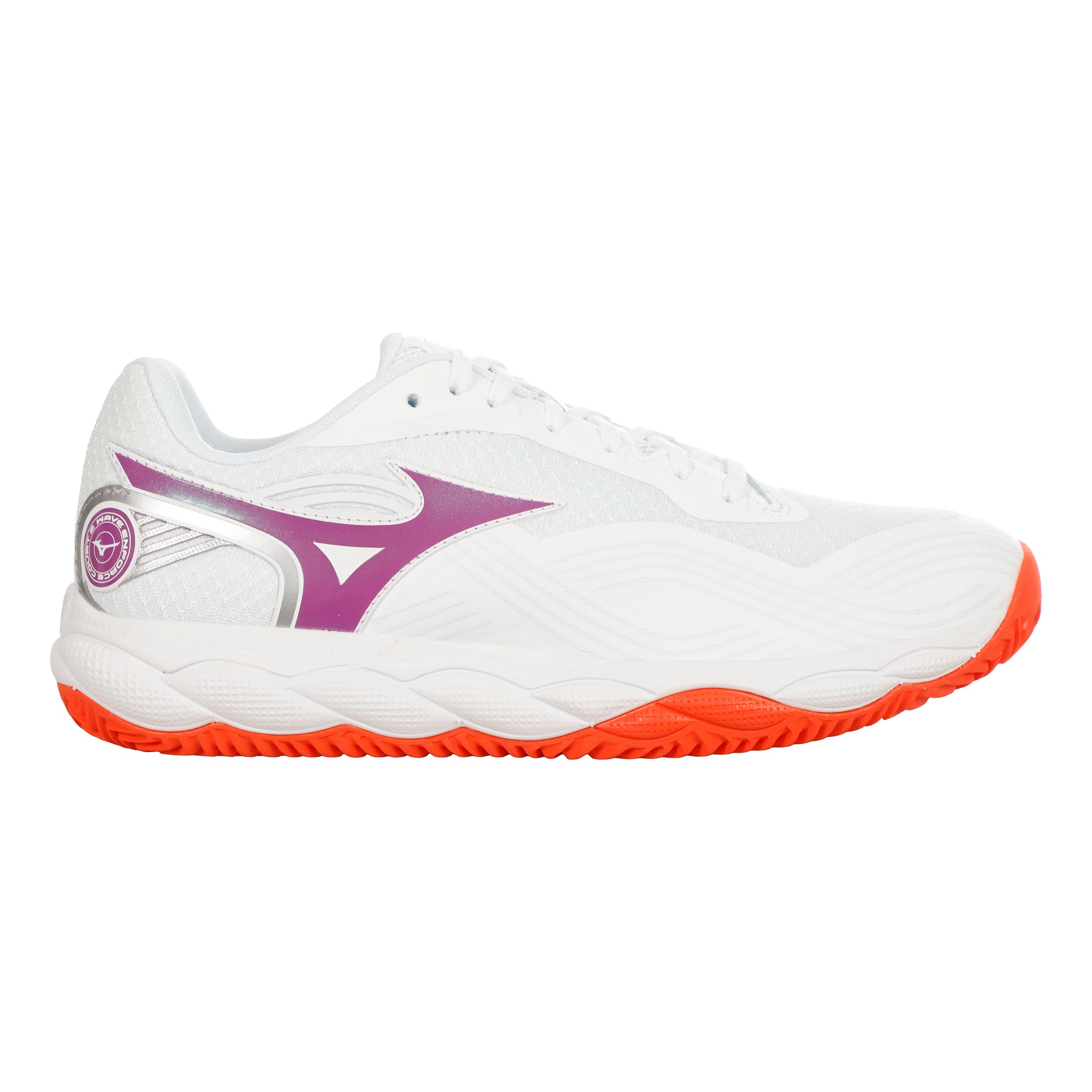 Mizuno Wave Enforce Court 2 Grusbanesko Damer - hvid, lilla