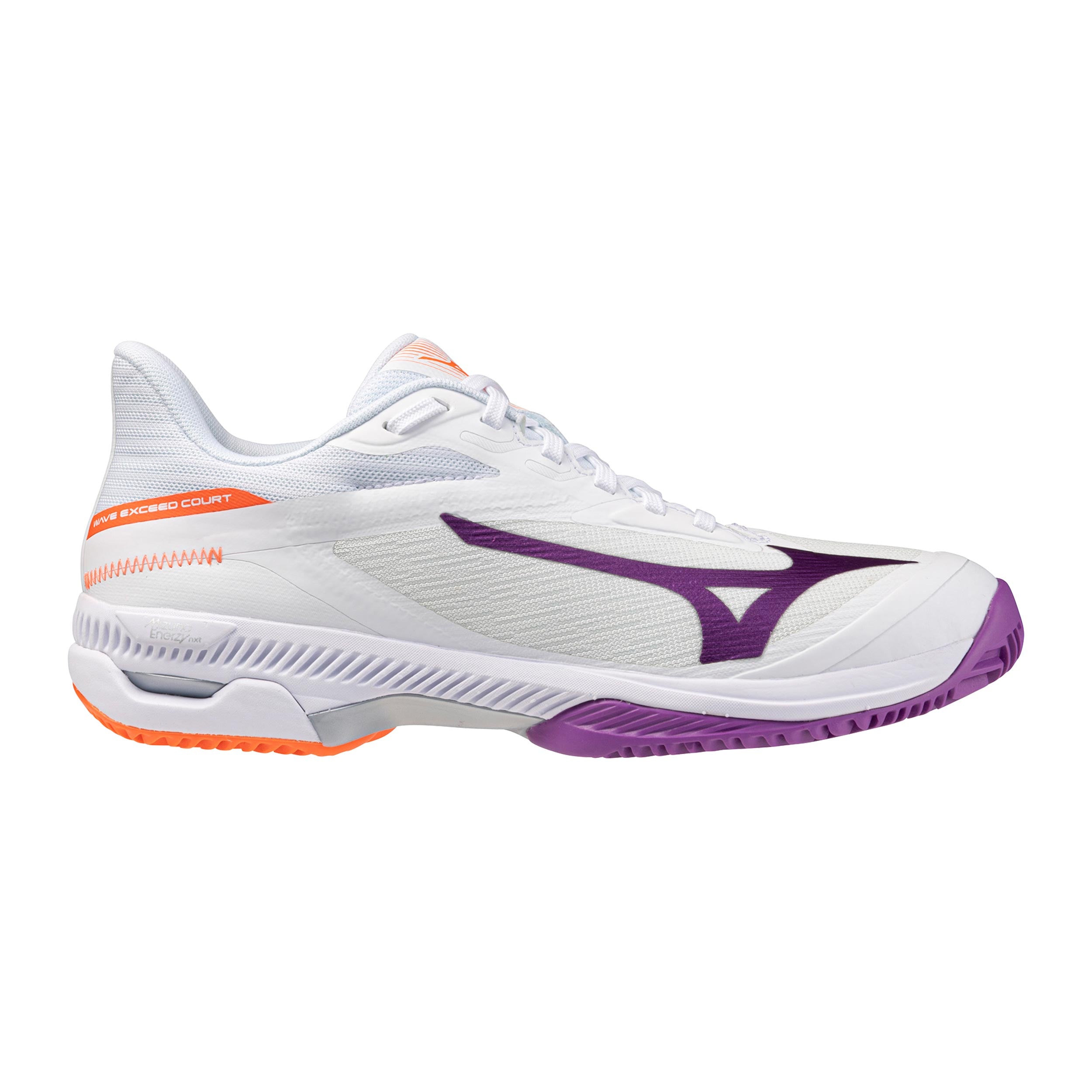 Mizuno Wave Exceed Court Grusbanesko Damer - hvid, lilla