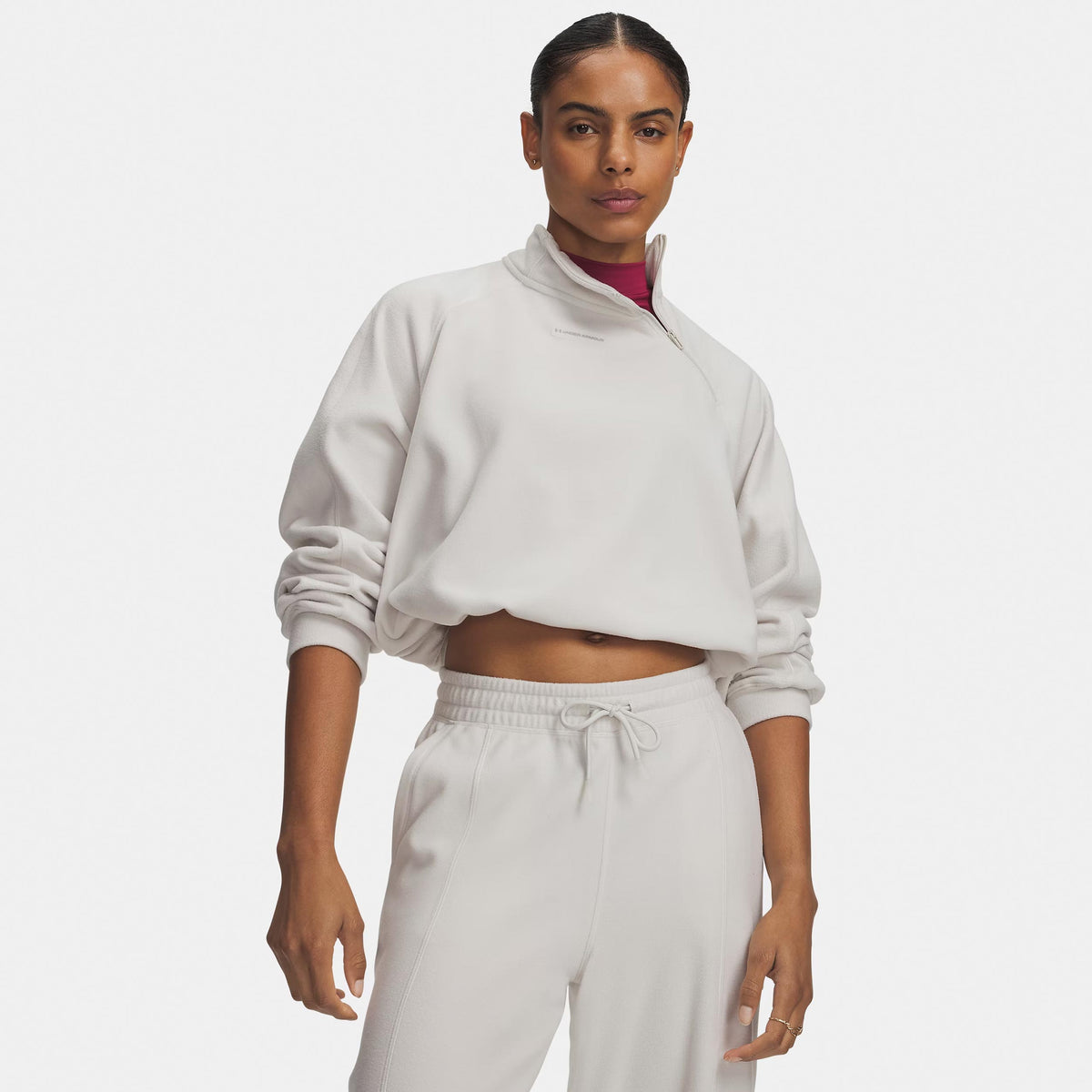Under Armour Performance Fleece 1/4 Zip Sweatshirt Damer - hvid, hvid