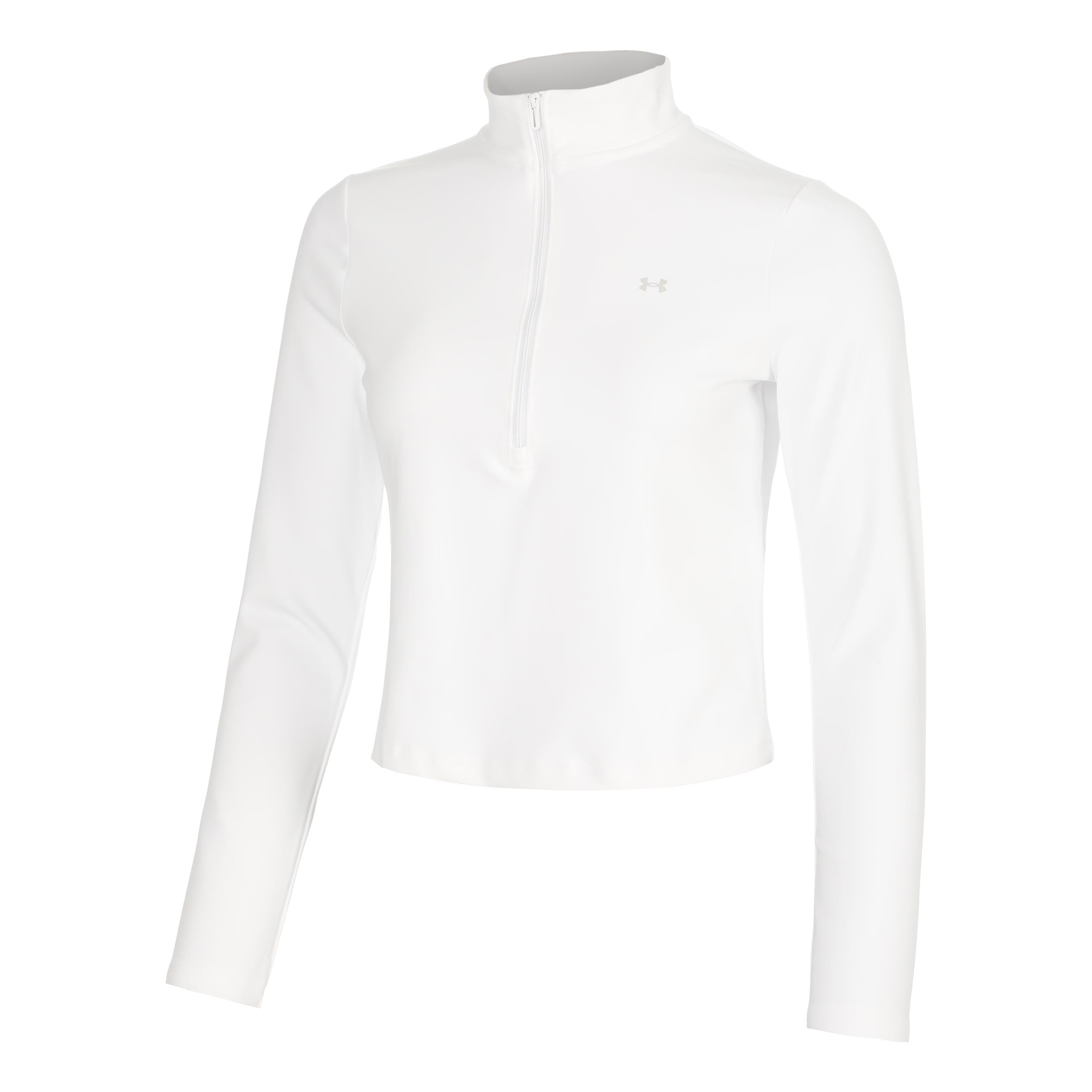Under Armour Motion 1/2 Zip Shirt, langærmet Damer - hvid, lysegrå