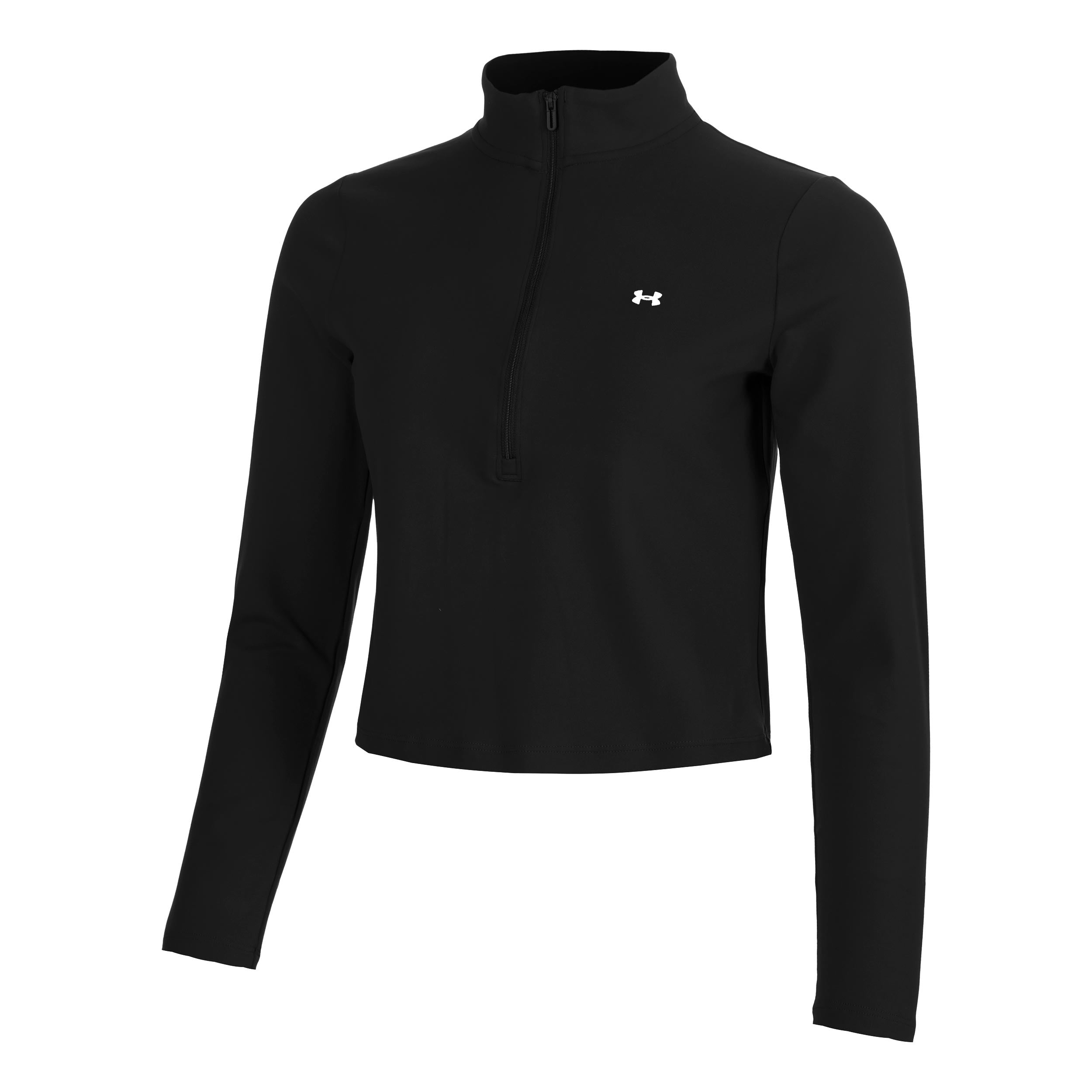 Under Armour Motion 1/2 Zip Shirt, langærmet Damer - sort, hvid