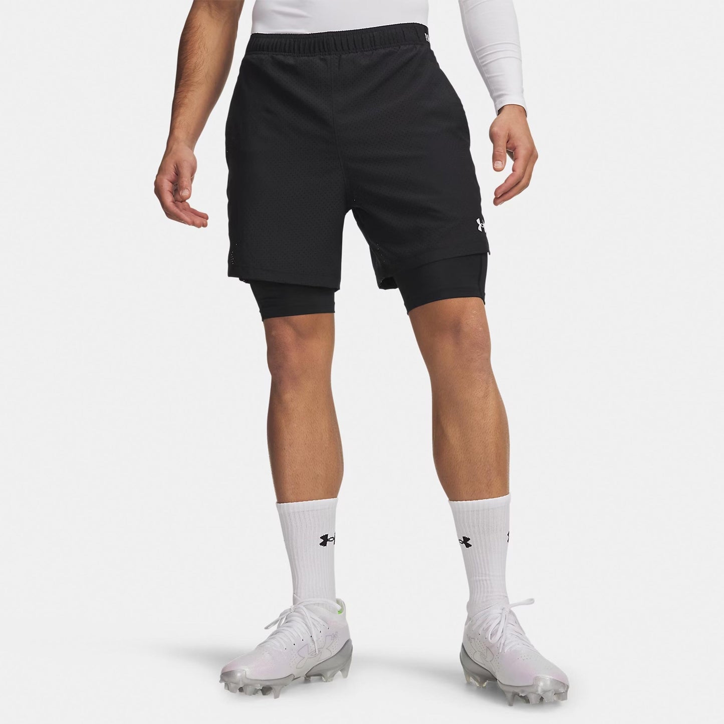 Under Armour Vanish Woven 2.0 2n1 Shorts Herrer - sort, hvid