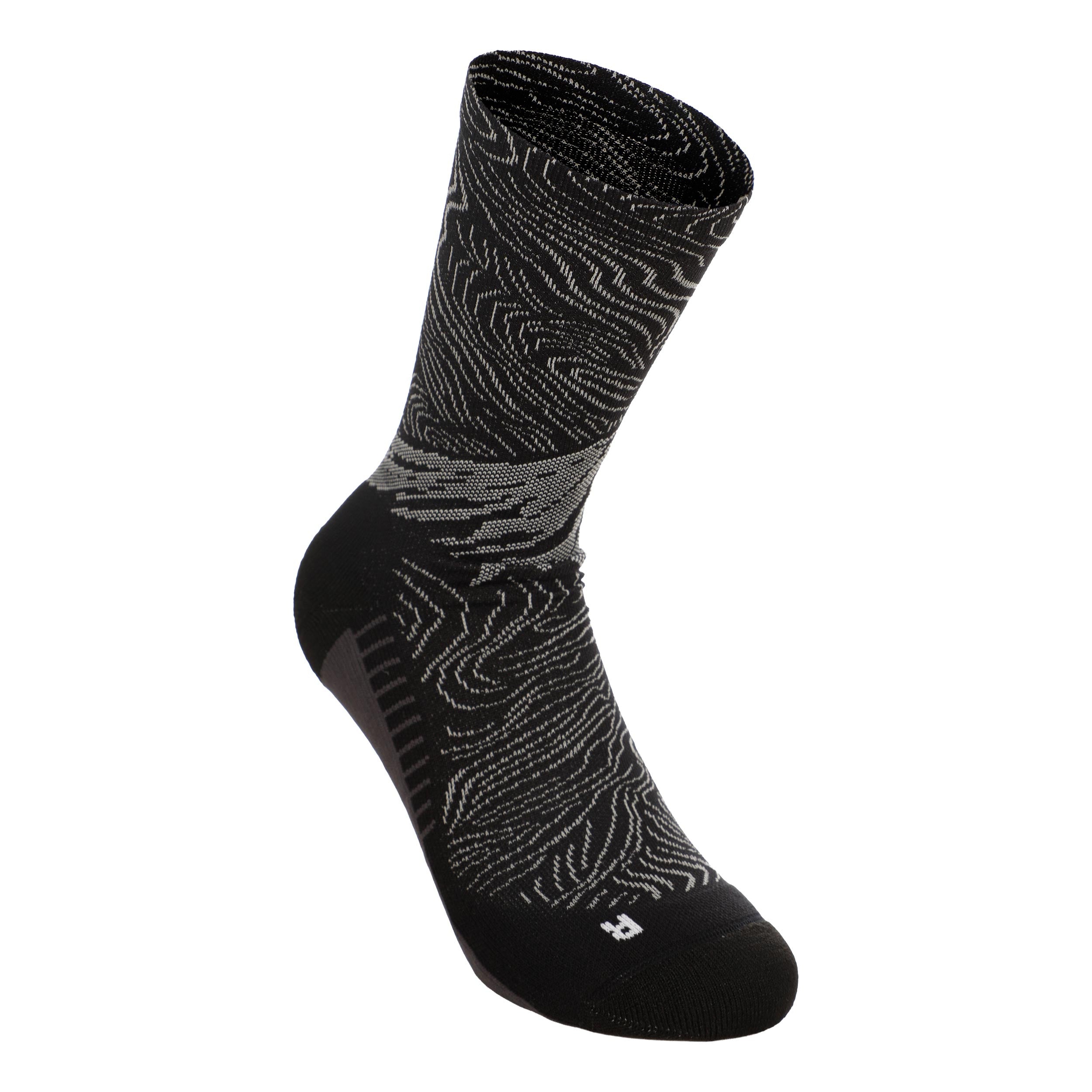 ASICS Fujitrail Graphic Crew  Løbesokker - sort, grå