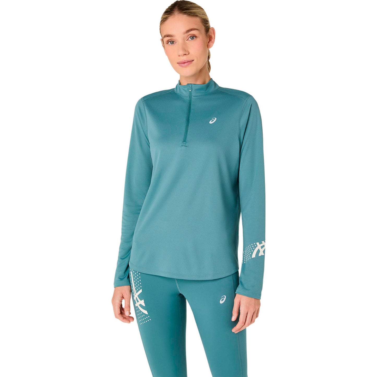 ASICS Icon 1/2 Zip  Løbetrøje - turkis