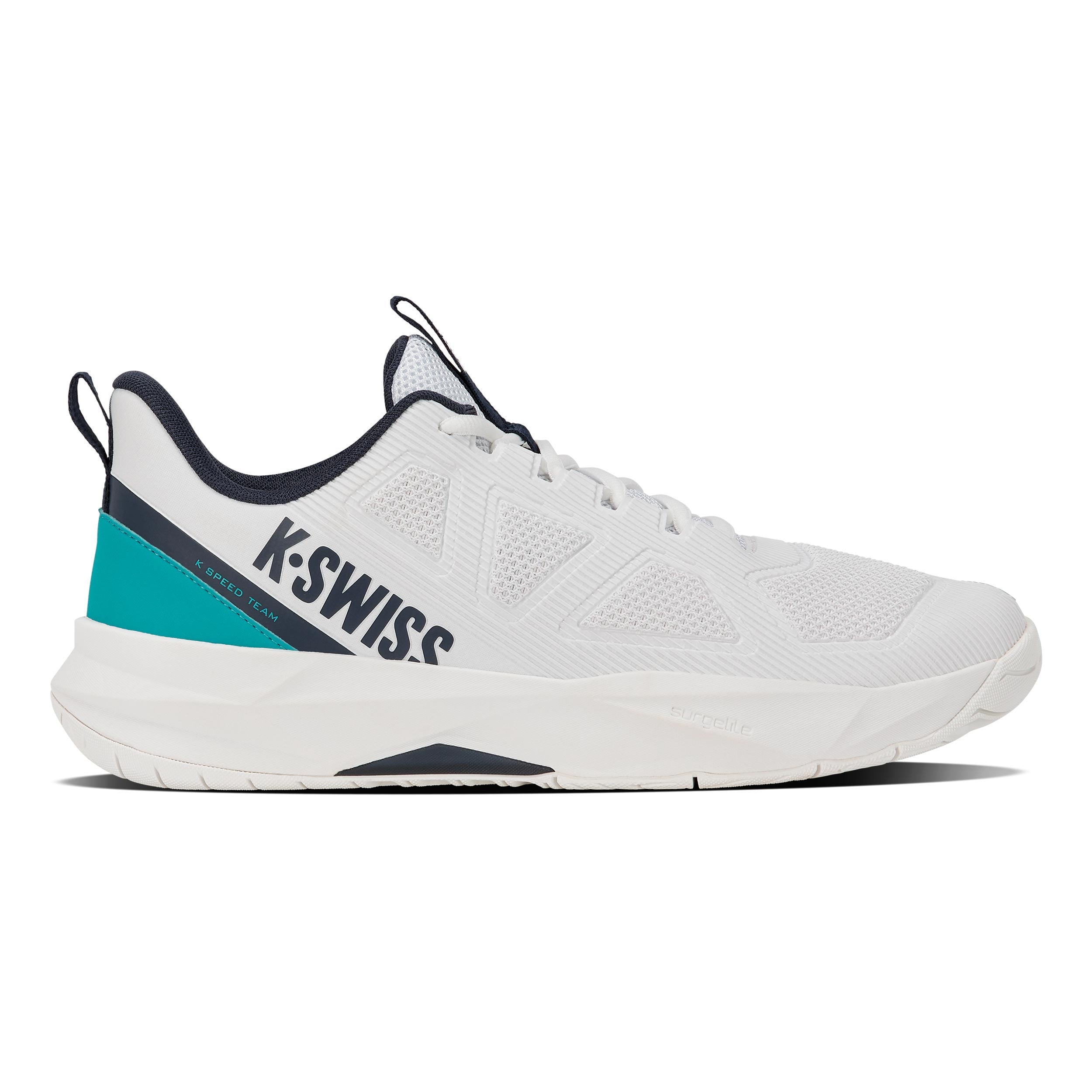 K-Swiss K-Speed Team Allcourt-sko Herrer - hvid, turkis