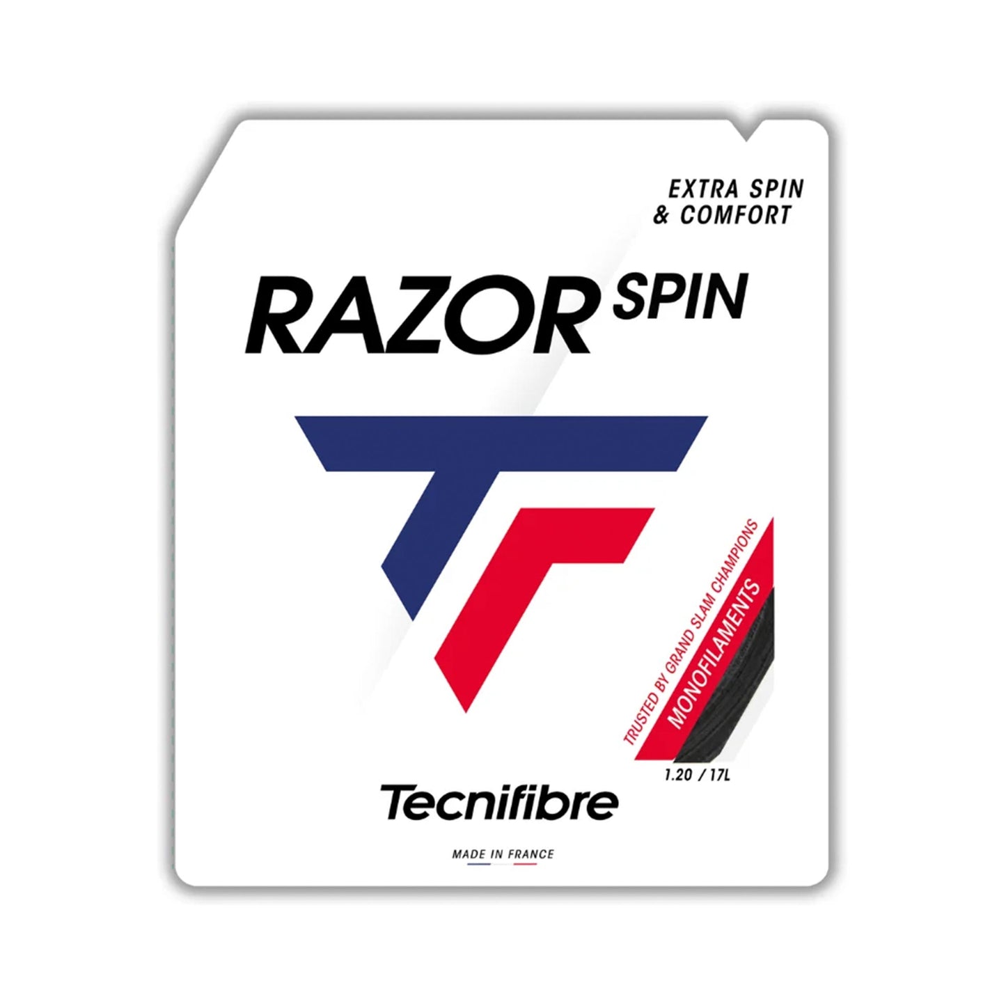 Tecnifibre Razor Spin Strengesæt 12m - sort