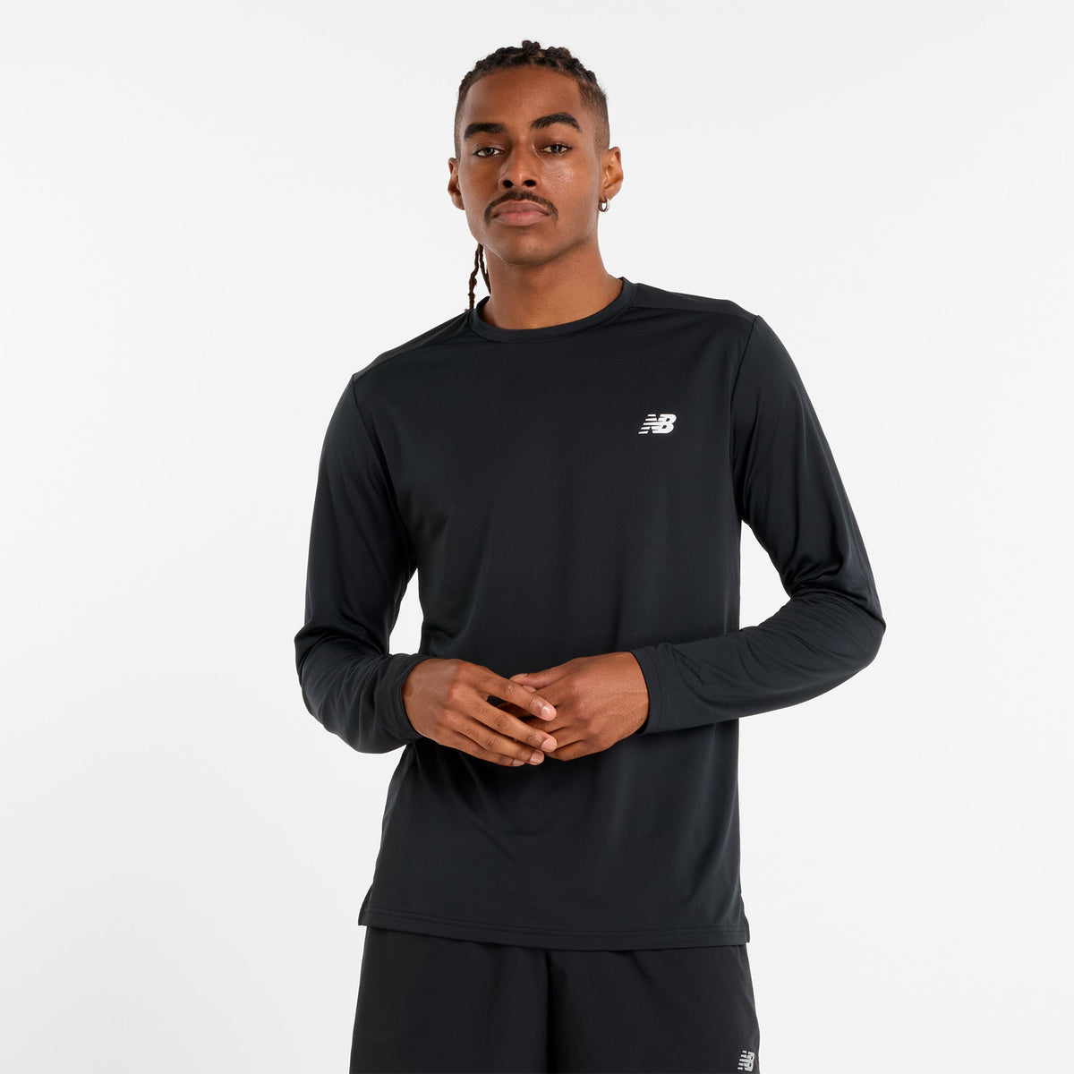 New Balance Shirt, langærmet Herrer - sort