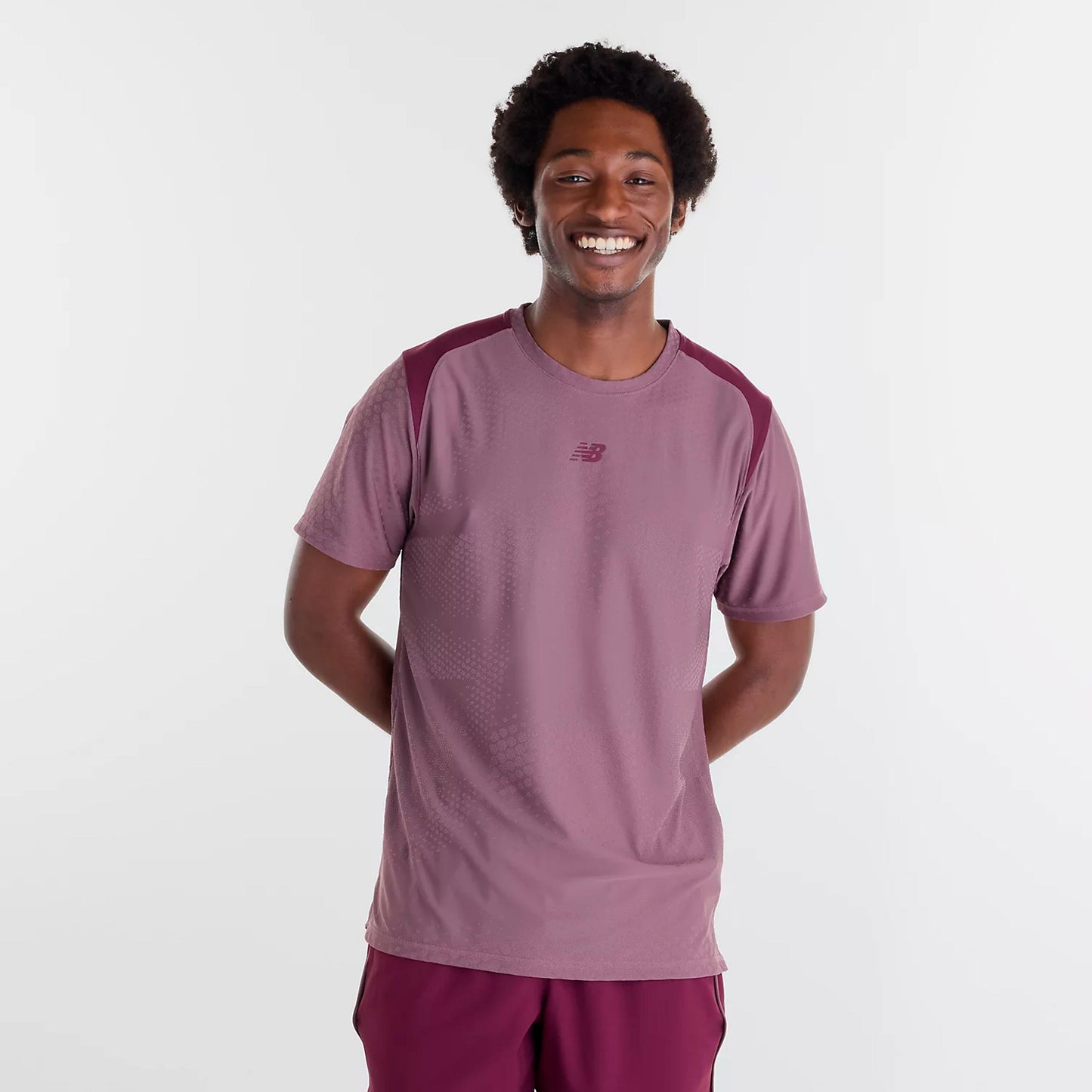 New Balance Tournament T-shirt Herrer - vinrød