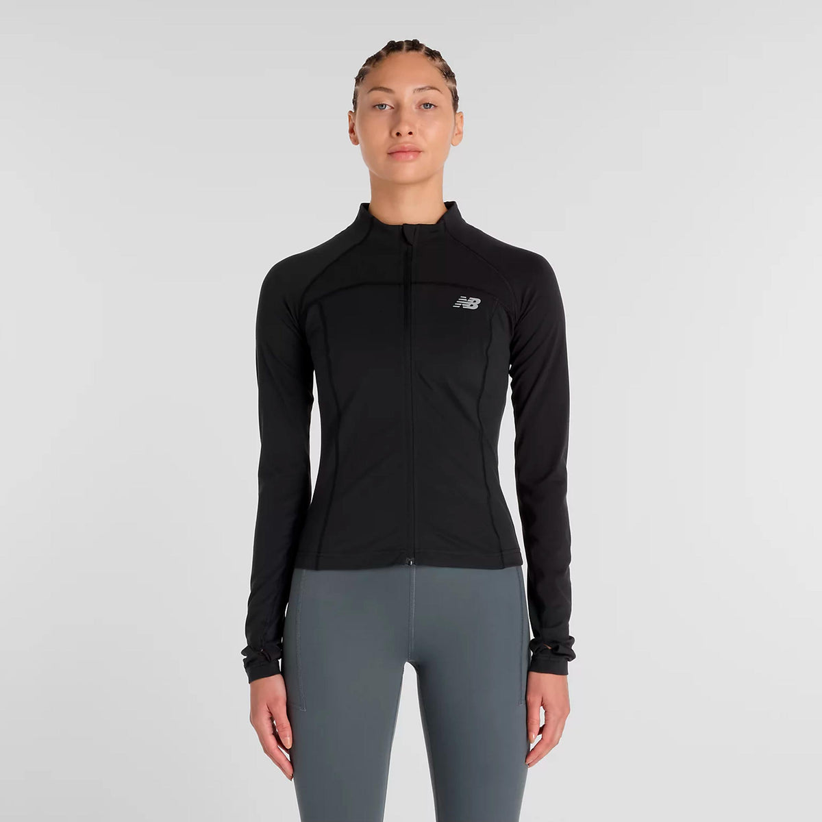 New Balance Harmony Fitted Træningsjakke Damer - sort