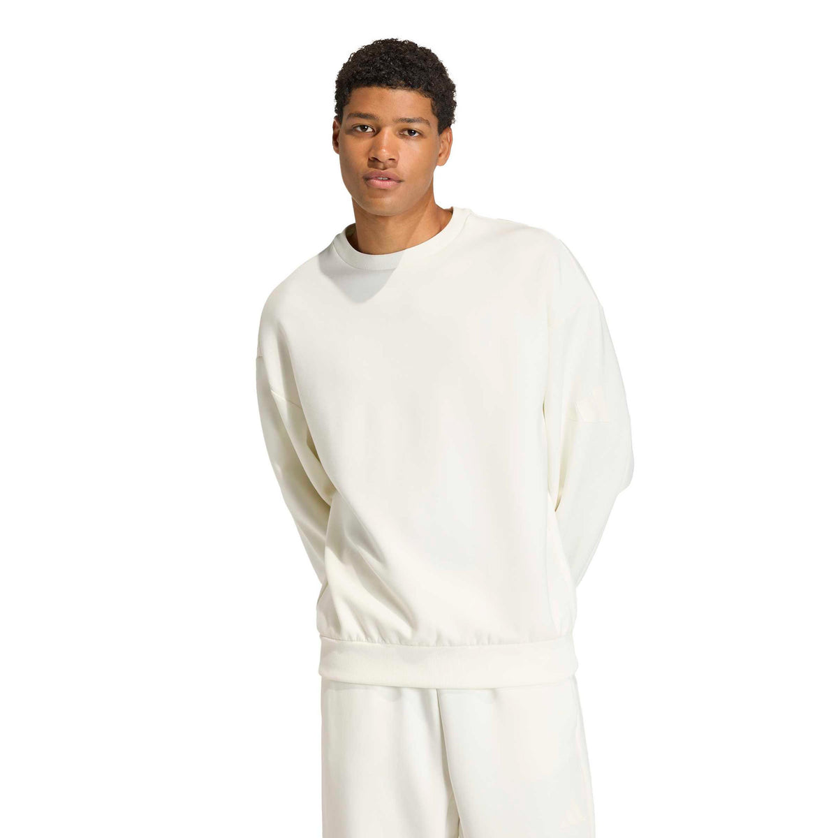 adidas Soft Lux Crew Sweatshirt Herrer - offwhite