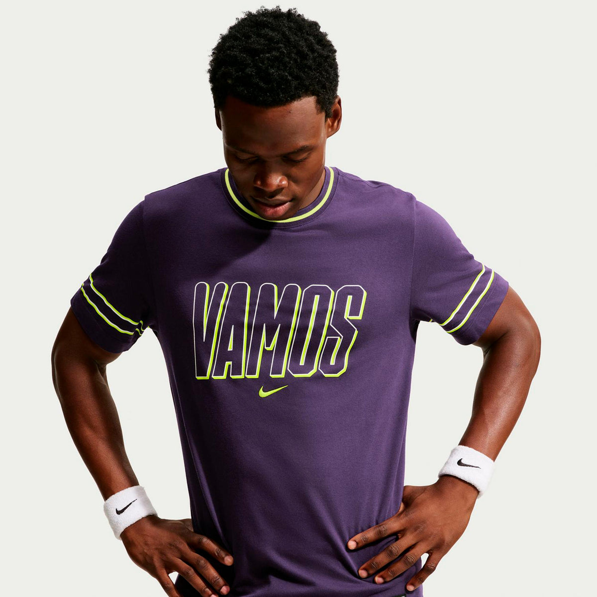 Nike Court Dri-Fit T-shirt Herrer - mørkelilla