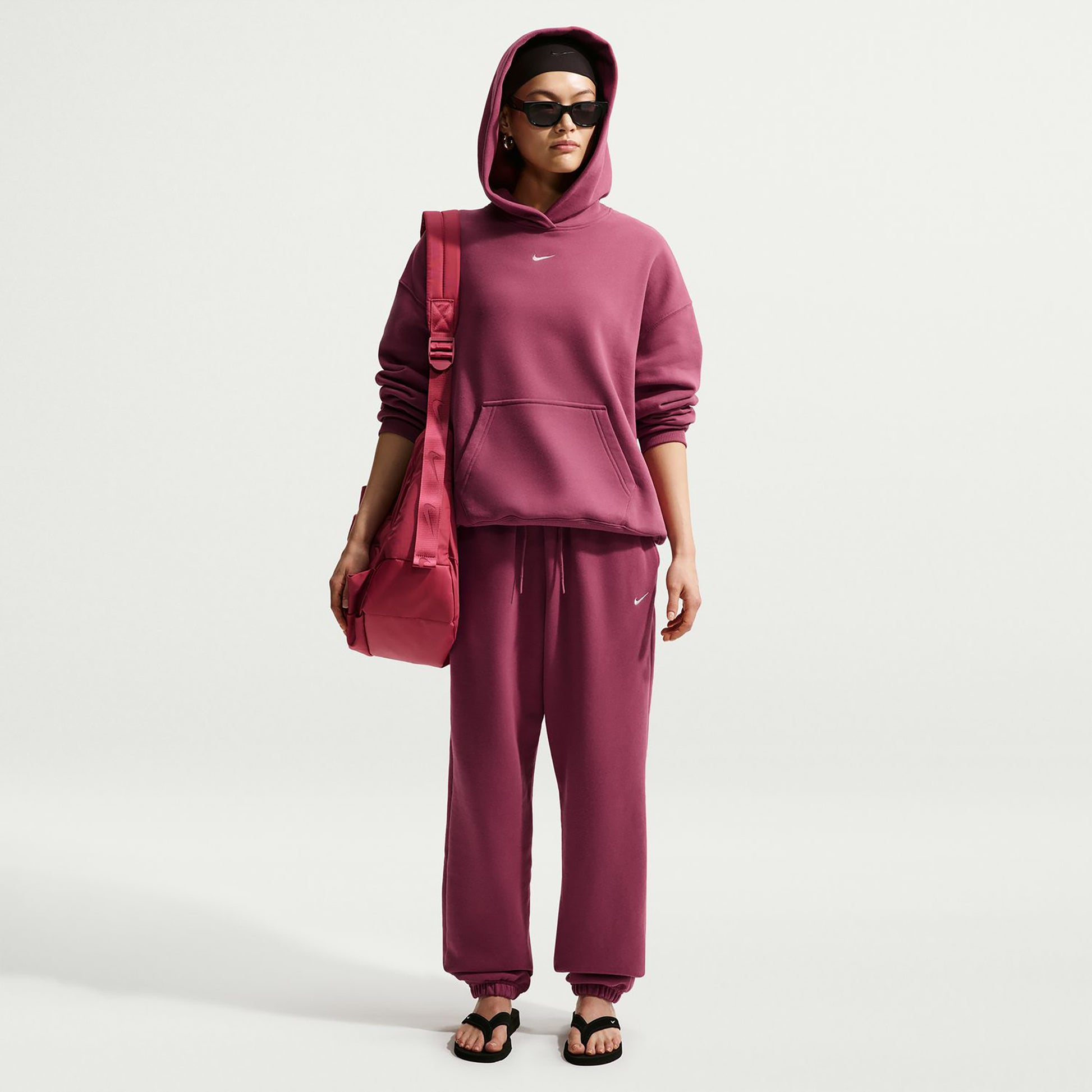 Nike Studio Fleece Træningsbukser Damer - mauve
