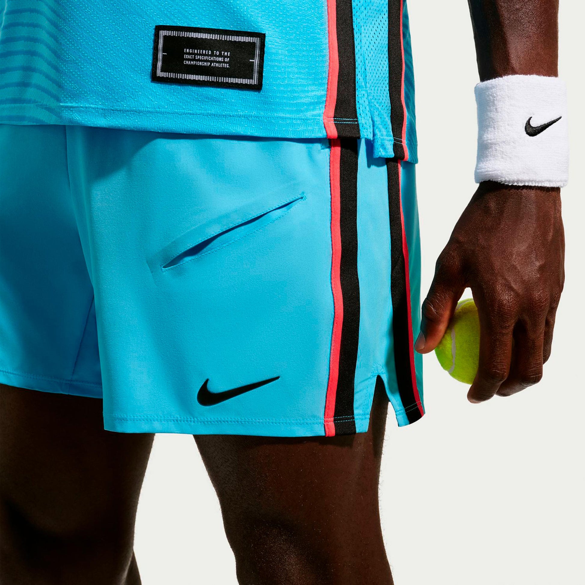 Nike Court Slam Shorts Herrer - lyseblå