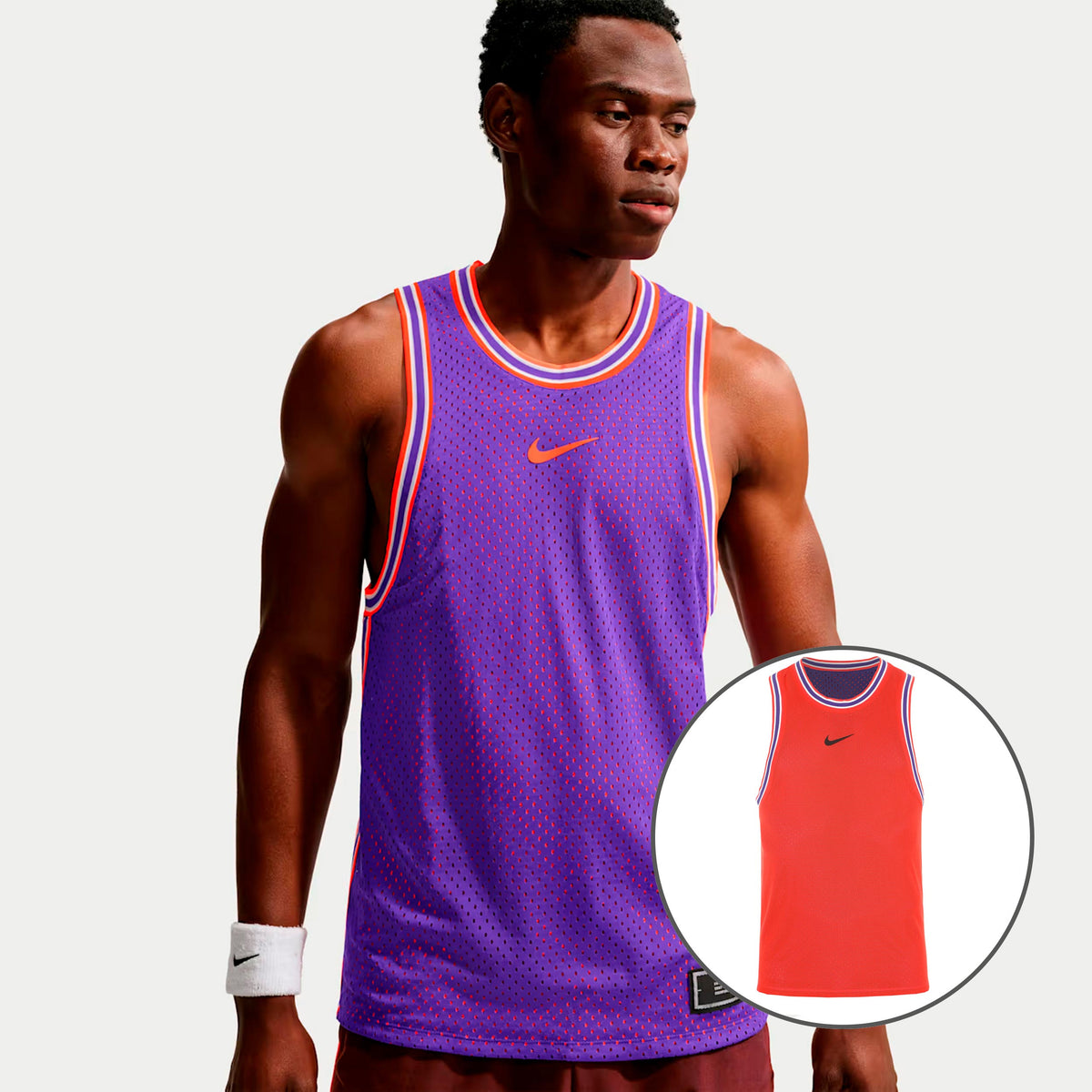 Nike Carlos Alcaraz Reversible Court Slam Tanktop Herrer - lilla, orange