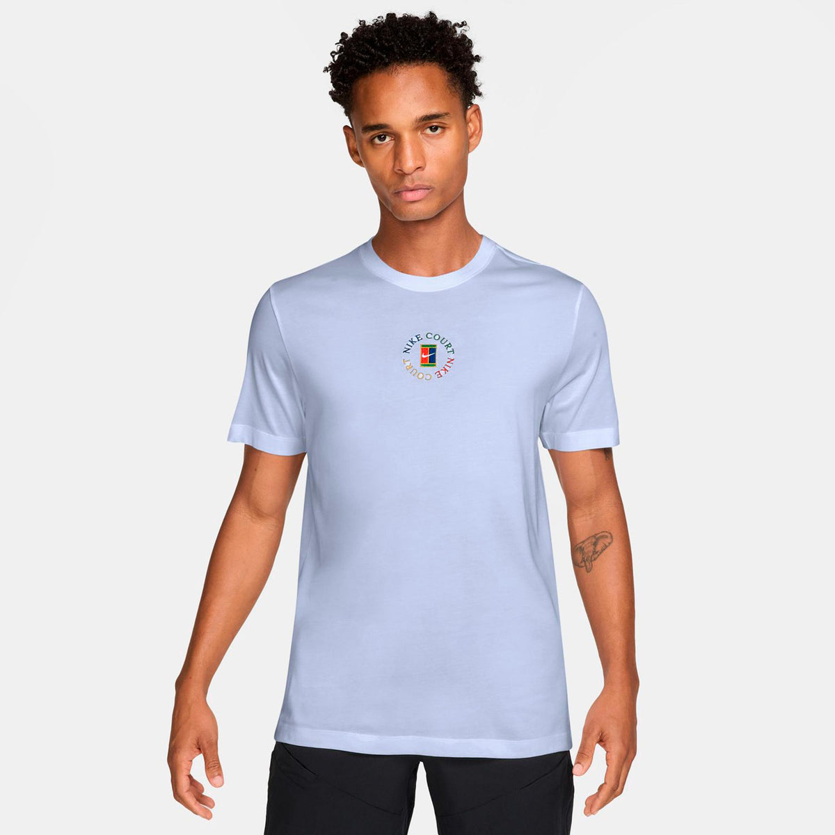 Nike Court T-shirt Herrer - blå-grå