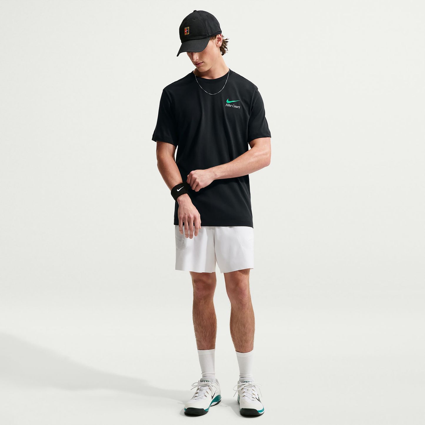 Nike Court Dri-Fit T-shirt Herrer - sort
