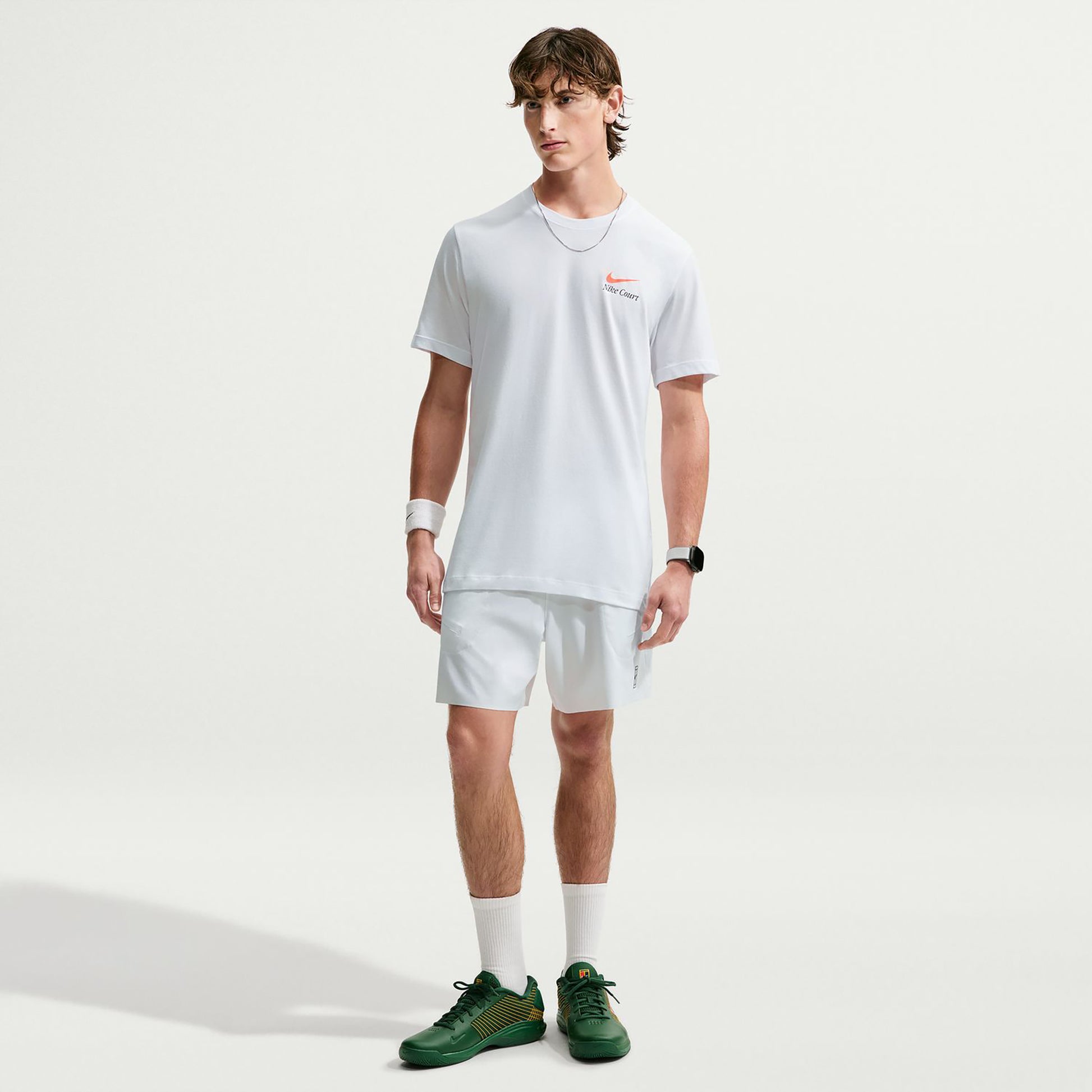 Nike Court Dri-Fit T-shirt Herrer - hvid
