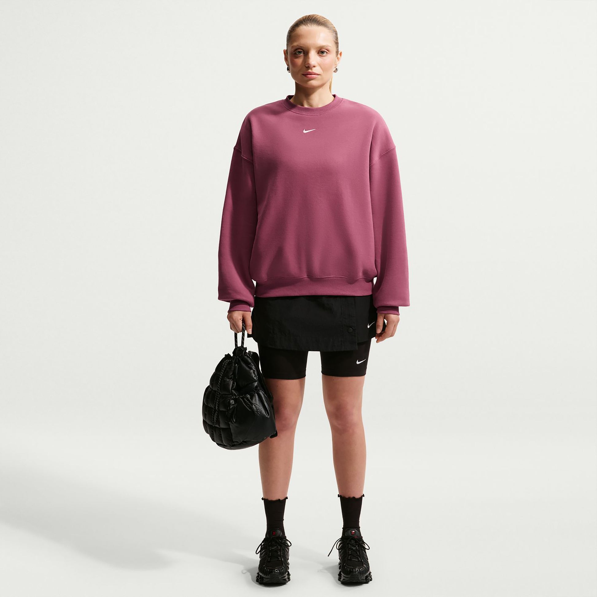Nike Studio Fleece Sweatshirt Damer - mauve