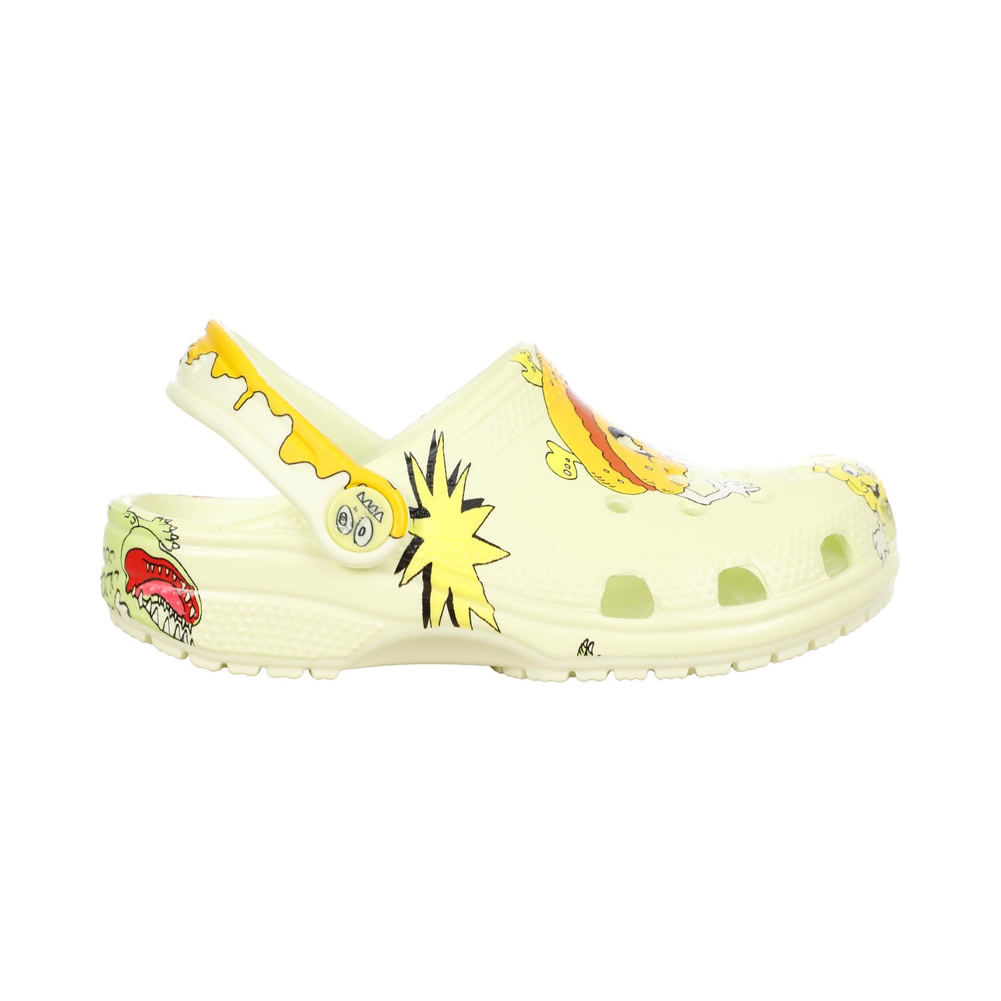 Crocs Classic Glow Badetøfler Børn - grøn, flerfarvet