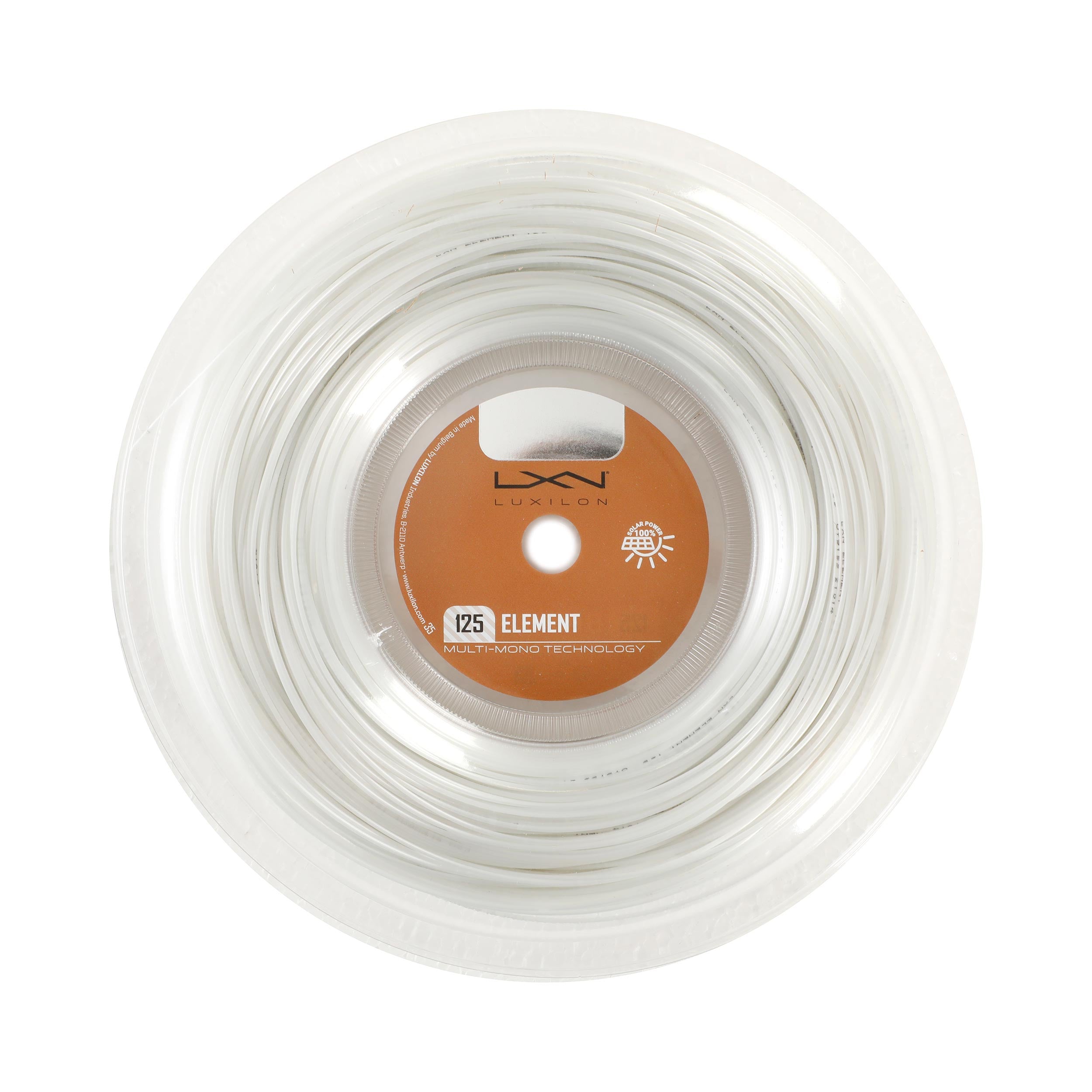 Luxilon Element Strenge, rulle 200m - hvid