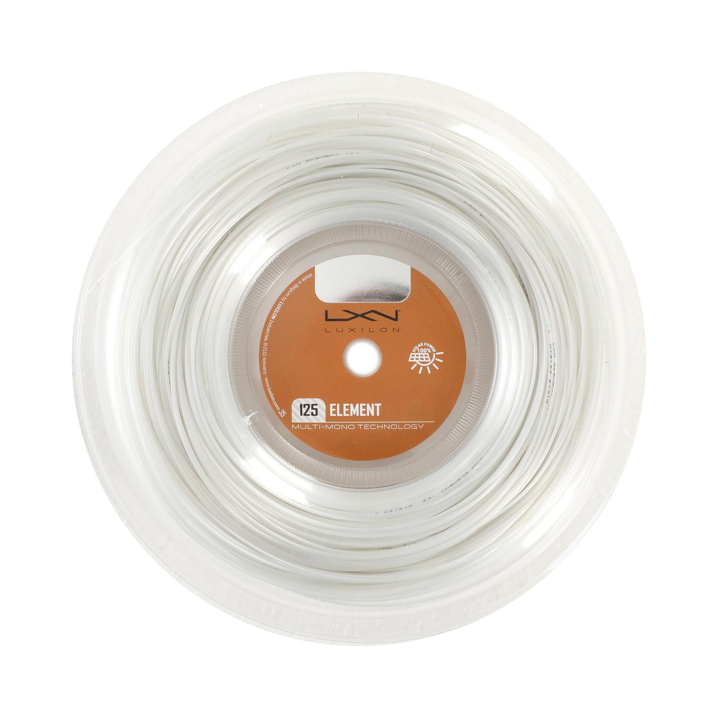 Luxilon Element Strenge, rulle 200m - hvid