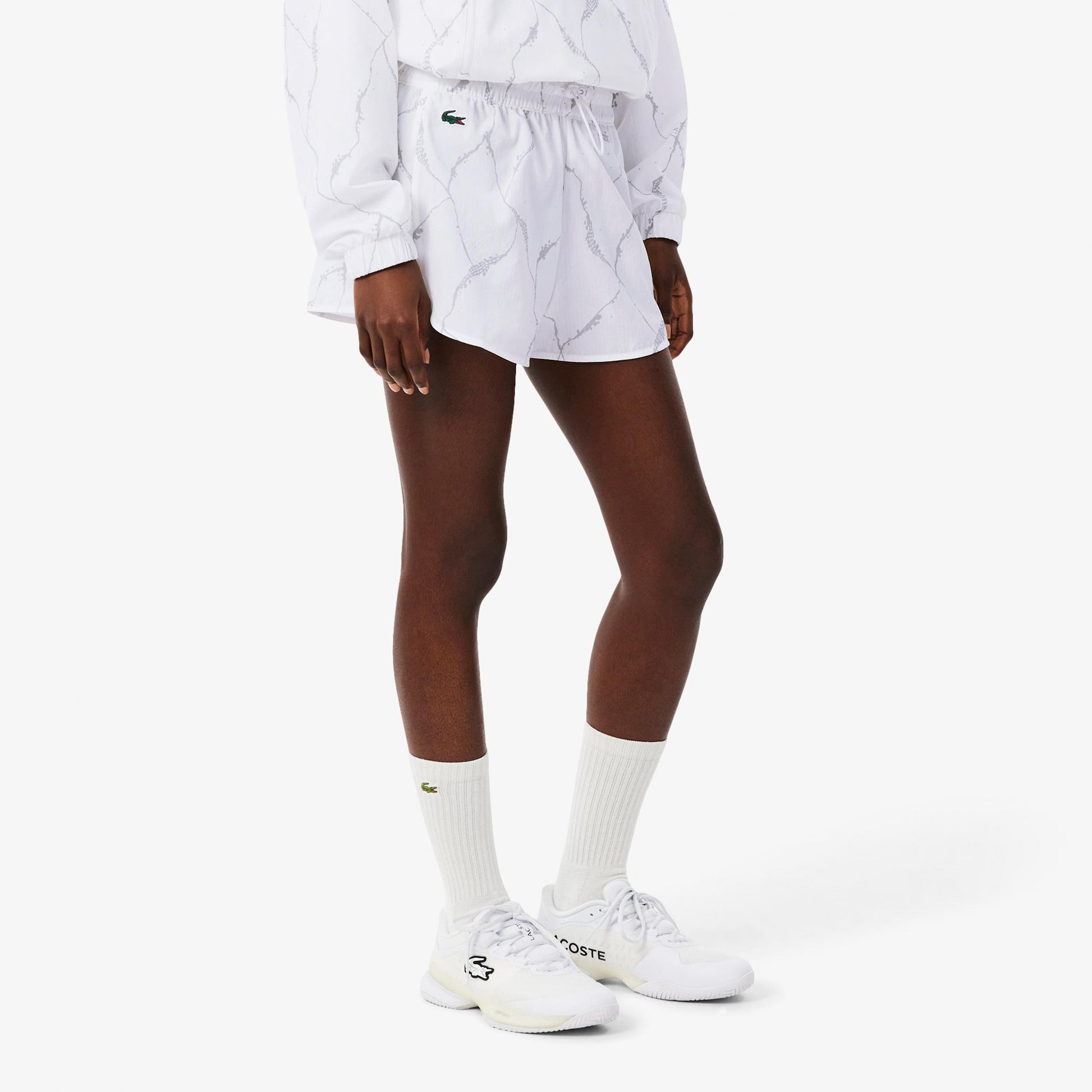 Lacoste Shorts Damer - hvid, lysegrå