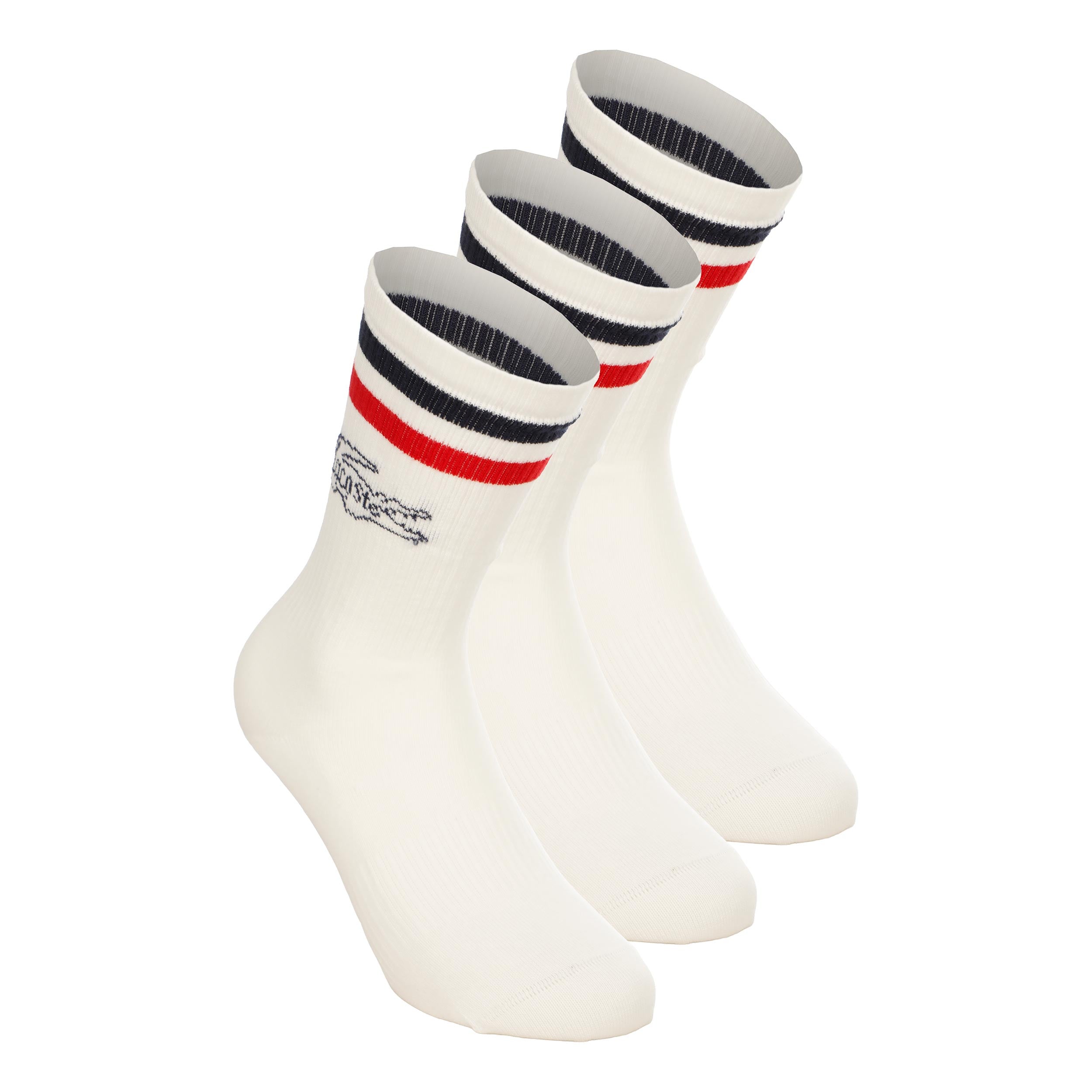 Lacoste French Tennissokker Unisex - hvid, mørkeblå