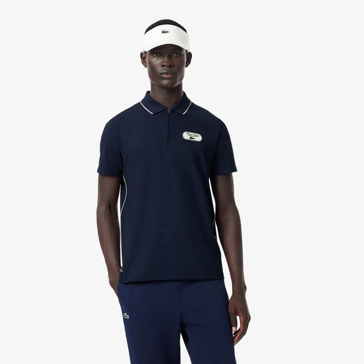 Lacoste Polo Herrer - mørkeblå, hvid