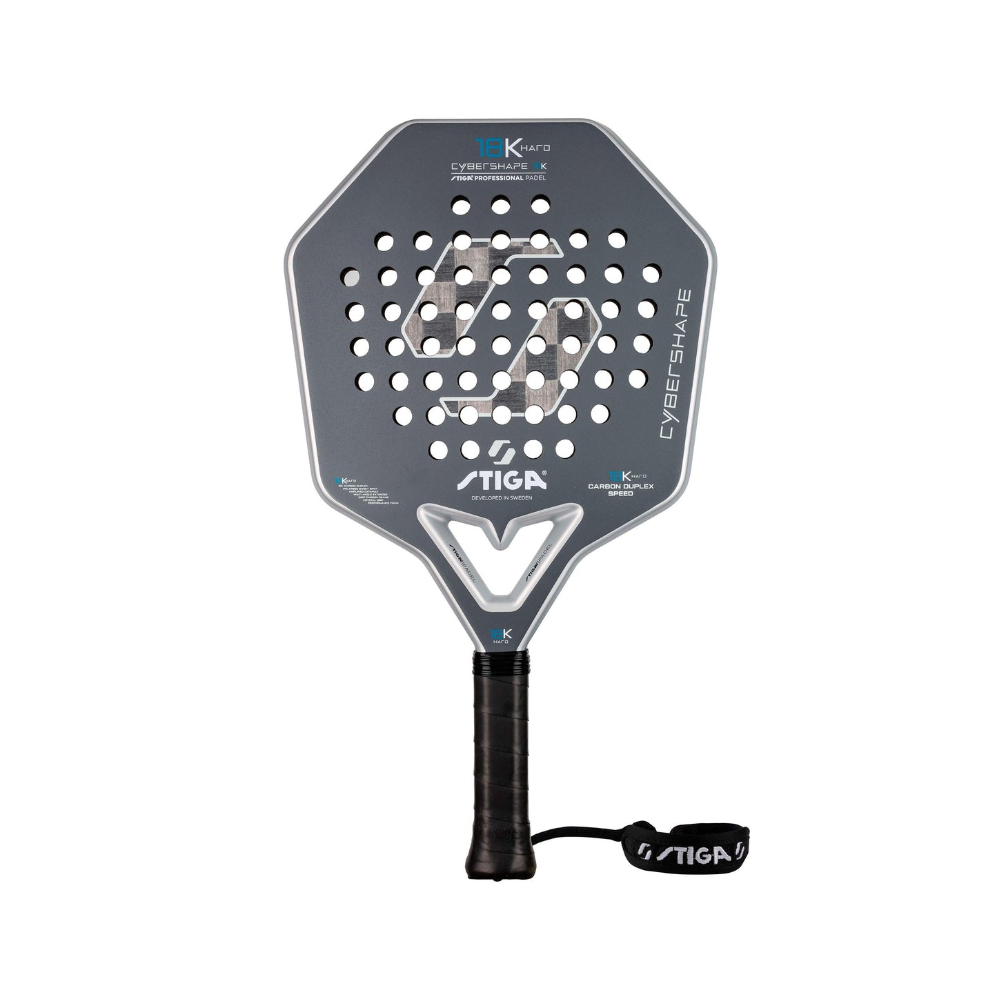 Stiga 18K Hard 2 Cybershape Padelketcher Fuld overflade