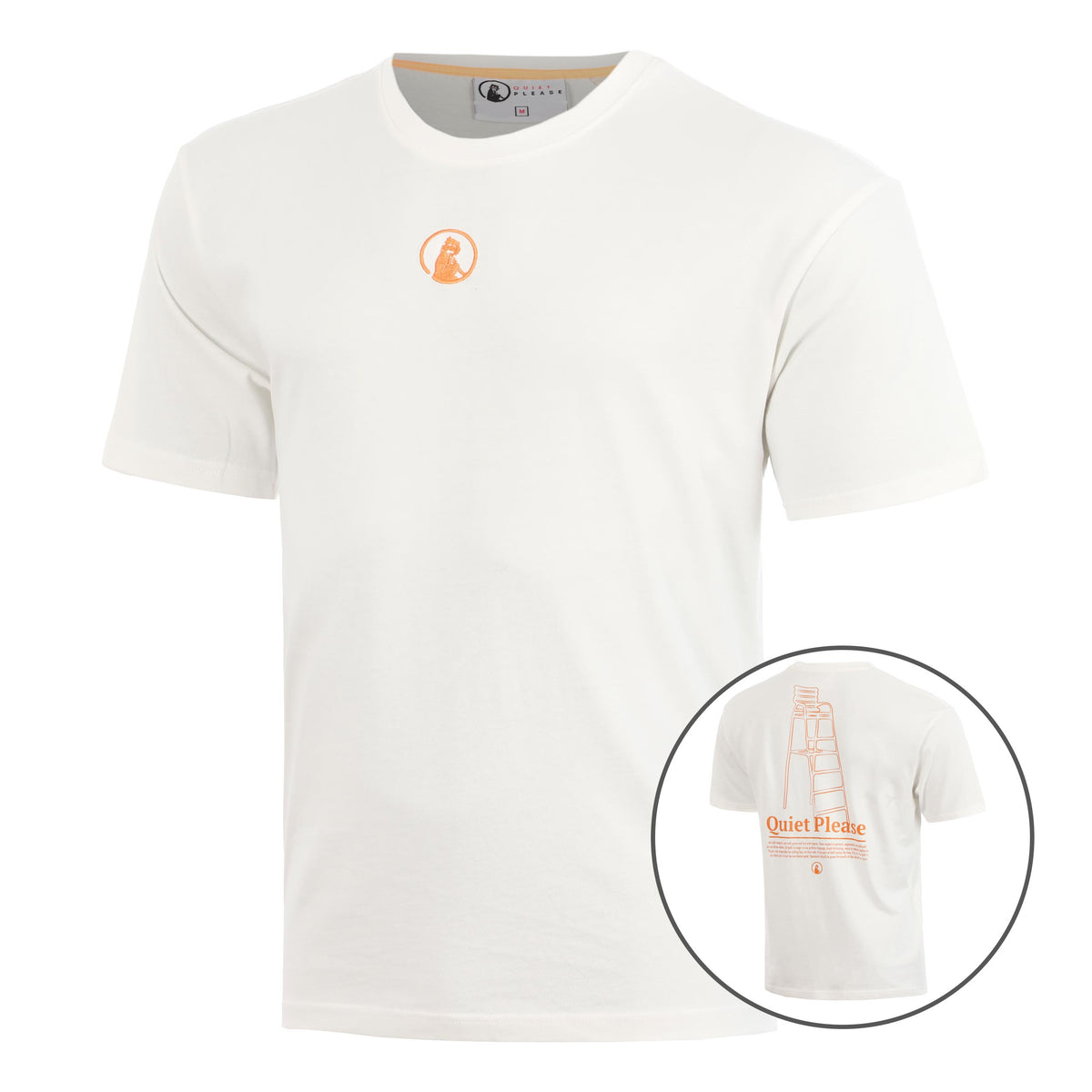 Quiet Please Umpire Loose Fit T-shirt Herrer - creme