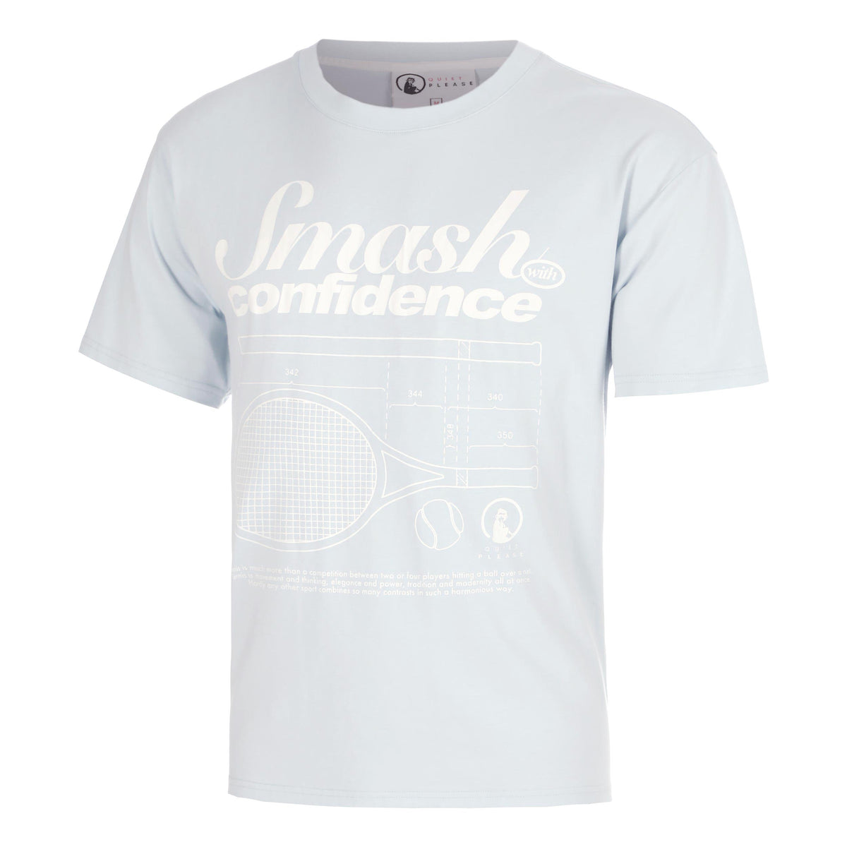 Quiet Please Confidence Loose Fit T-shirt Herrer - lyseblå
