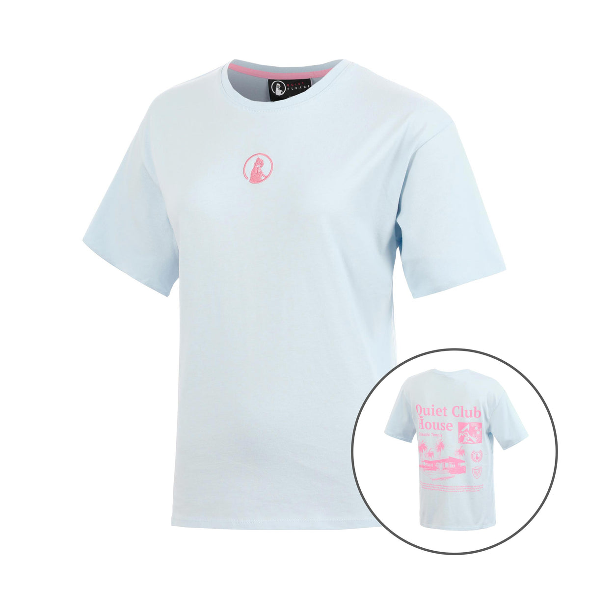 Quiet Please Club House Loose Fit T-shirt Børn - lyseblå