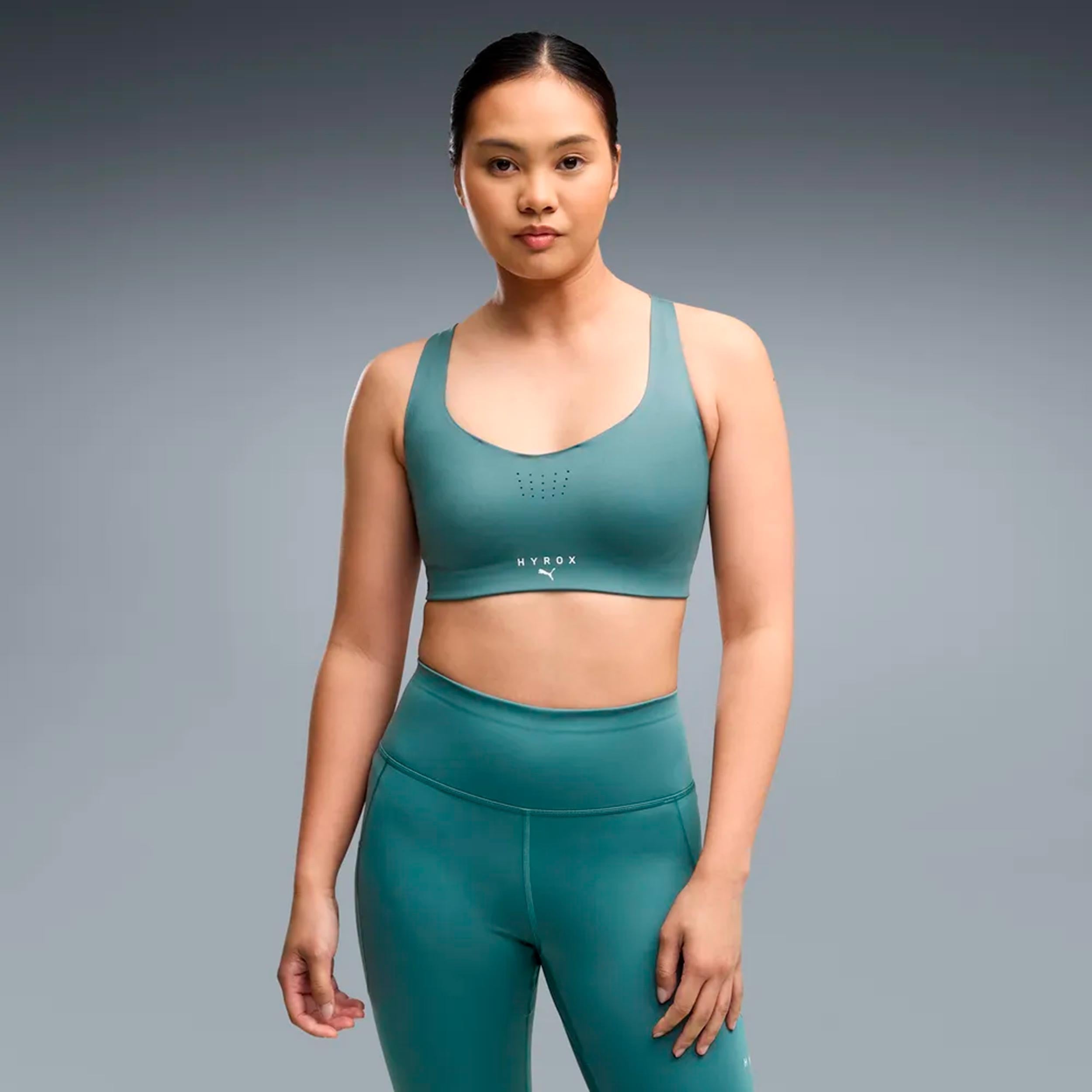 Puma HYROX PWRMODE  Sports-BH Damer - grøn