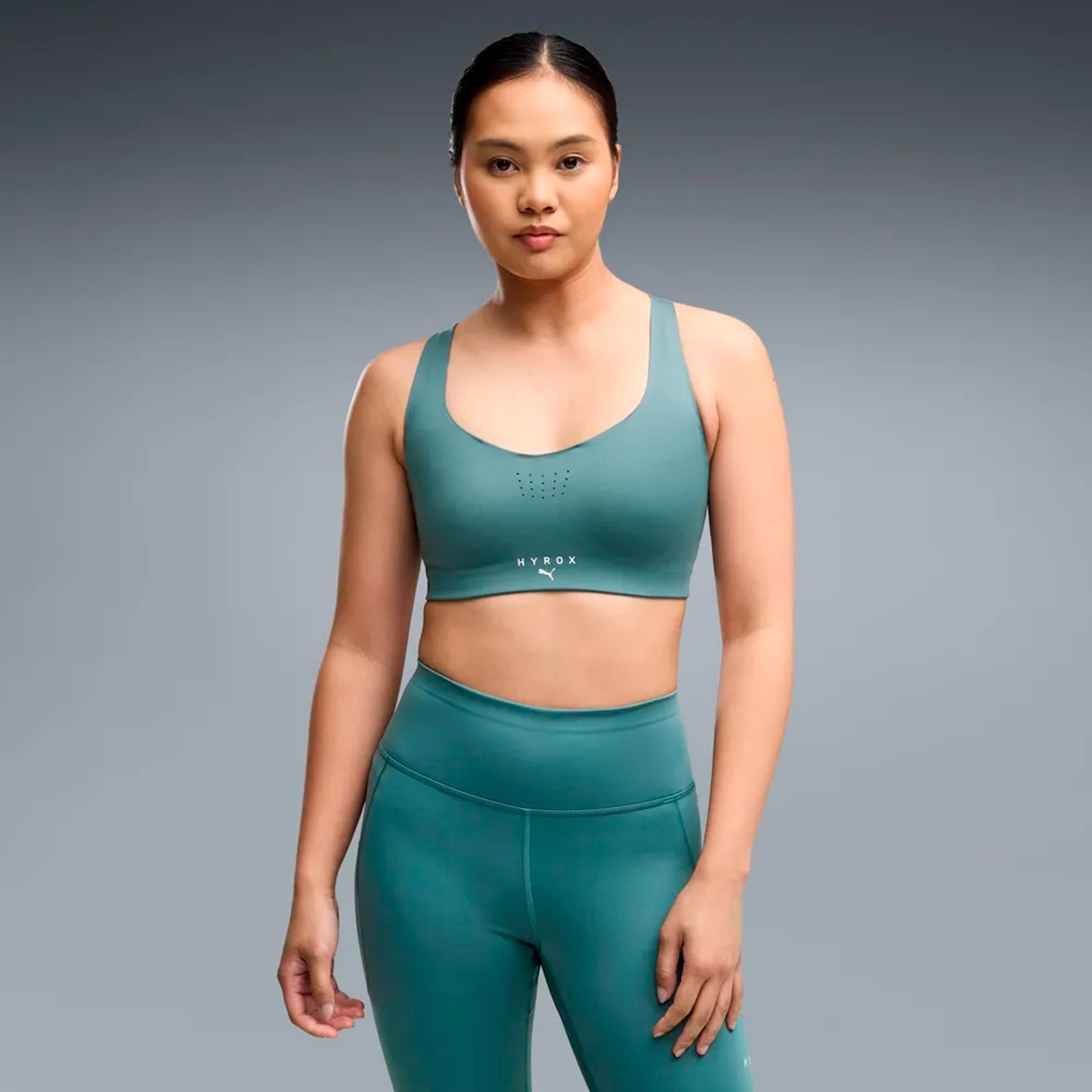 Puma HYROX PWRMODE  Sports-BH Damer - grøn