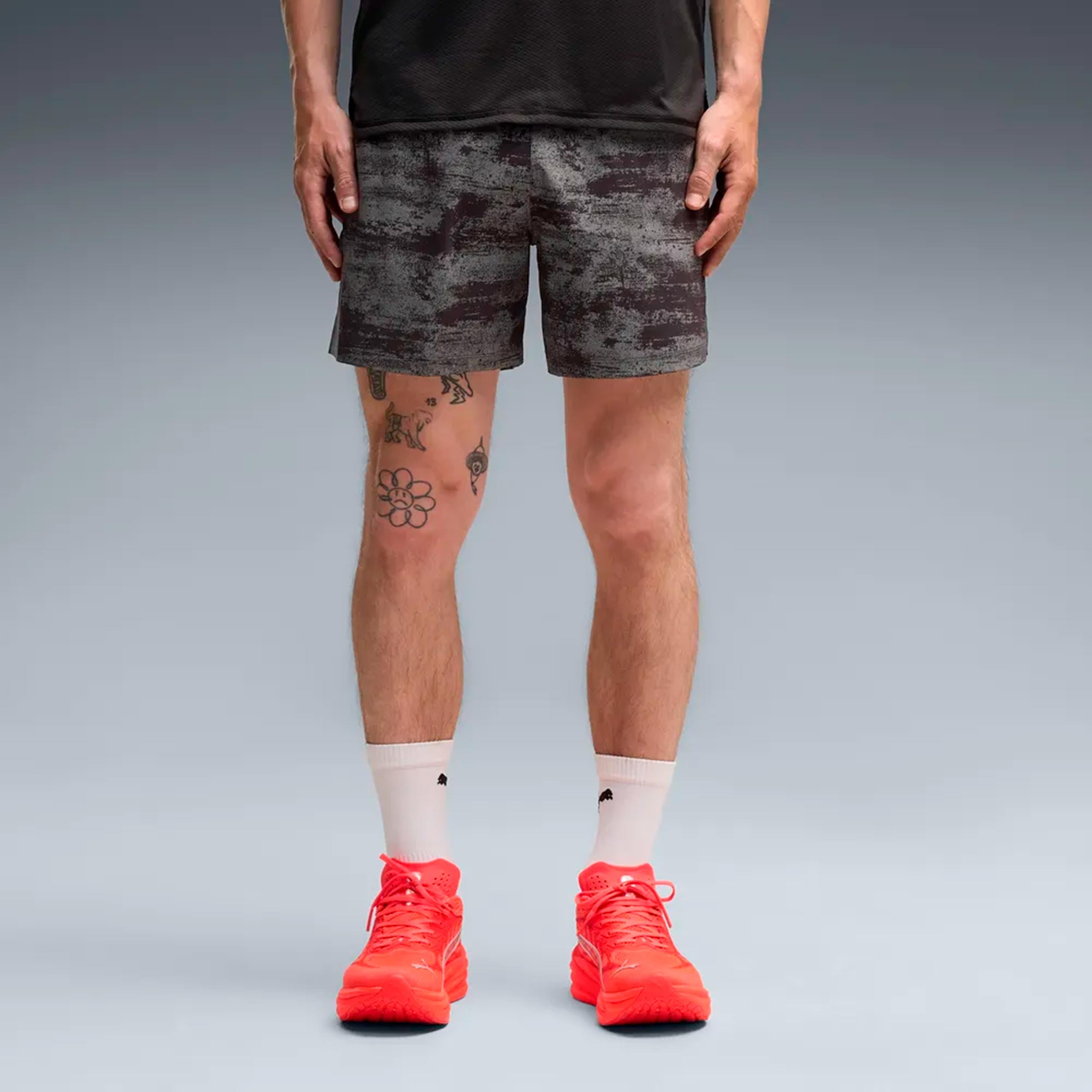 Puma Dreamrun Brightstride AOP 5in  Løbeshorts Herrer - sort