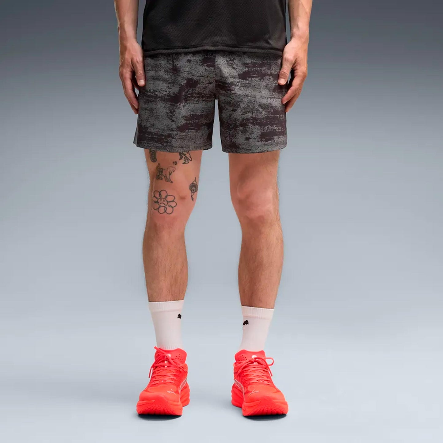 Puma Dreamrun Brightstride AOP 5in  Løbeshorts Herrer - sort